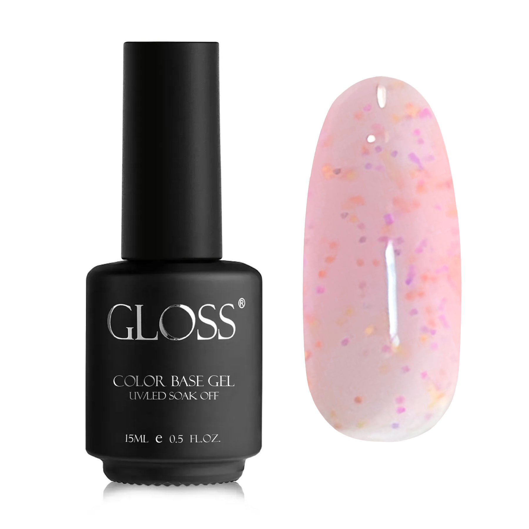 

База для гель-лаку Gloss Yogurt Base, Pink Donut, 15 мл