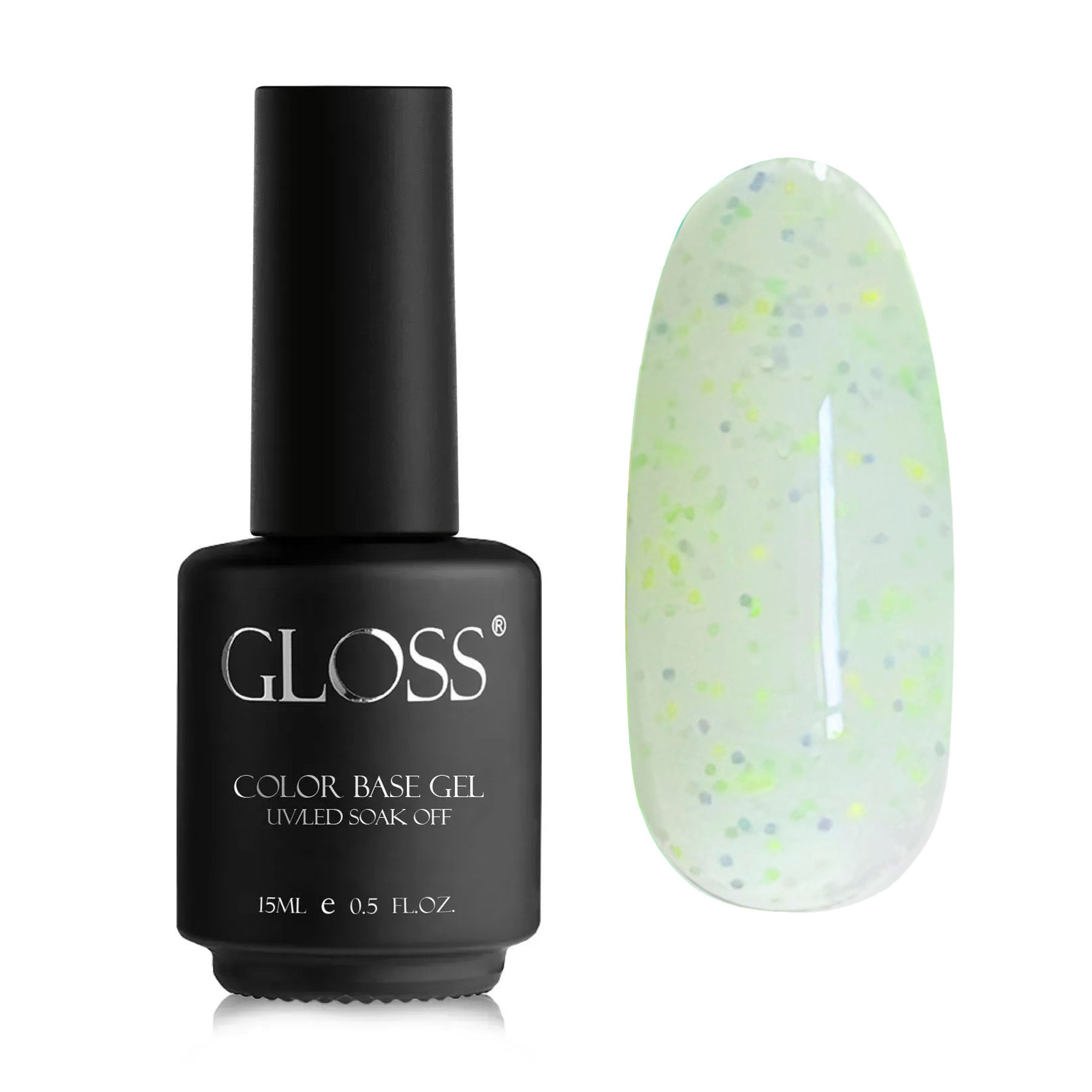 

База для гель-лаку Gloss Yogurt Base, Pistachio Cream, 15 мл