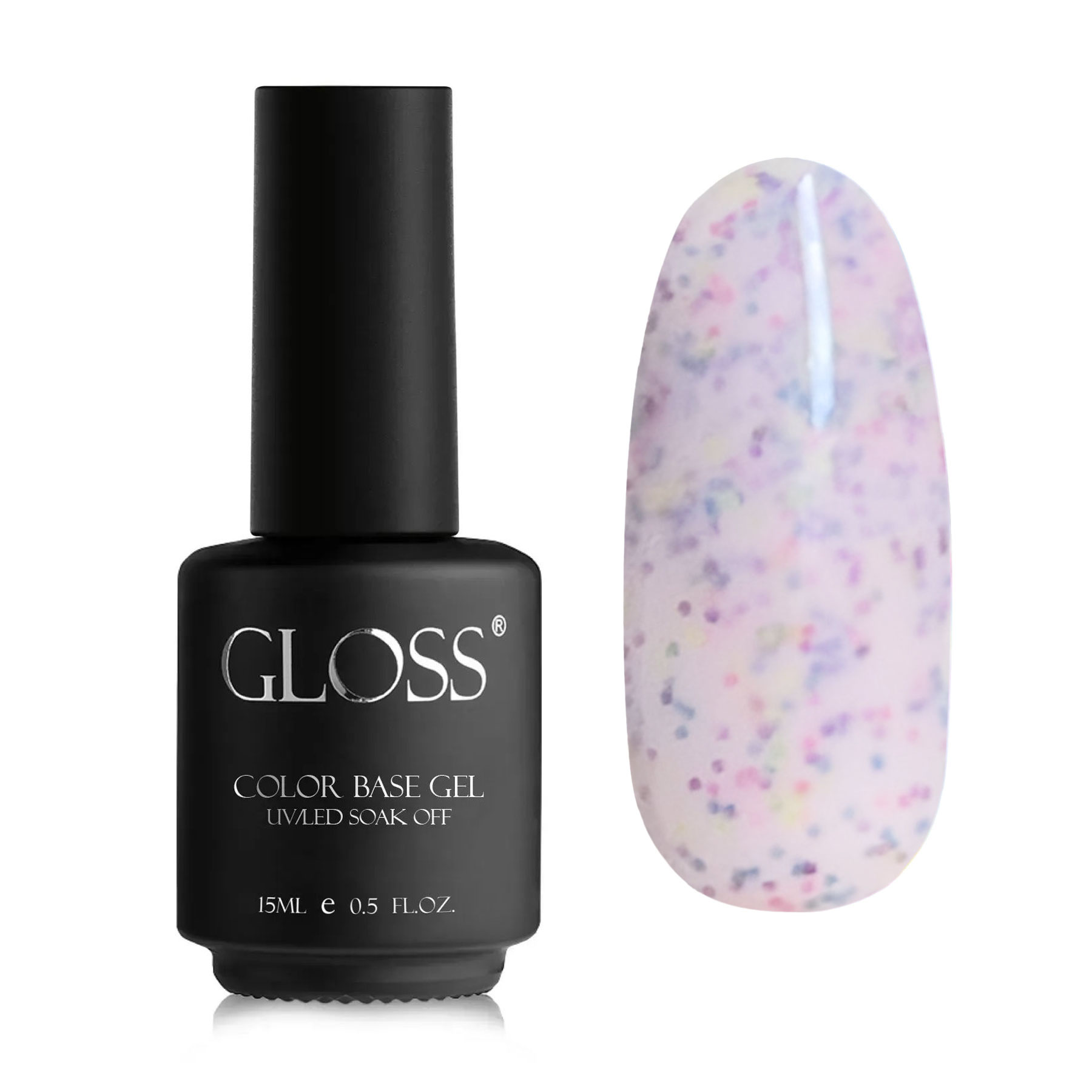 

База для гель-лаку Gloss Yogurt Base, Lavender Glaze, 15 мл
