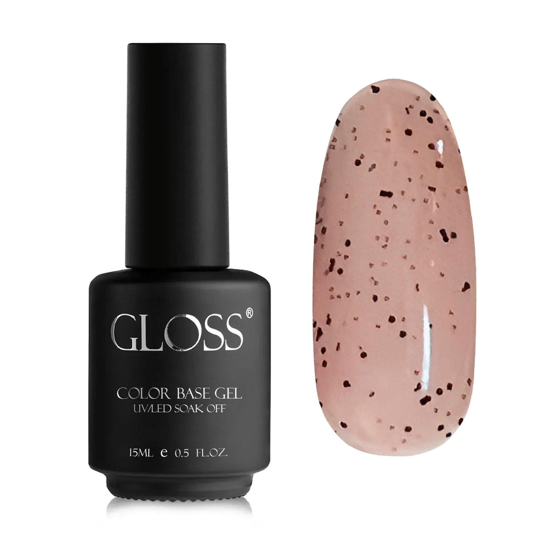 

База для гель-лаку Gloss Yogurt Base, Rusty Rose, 15 мл