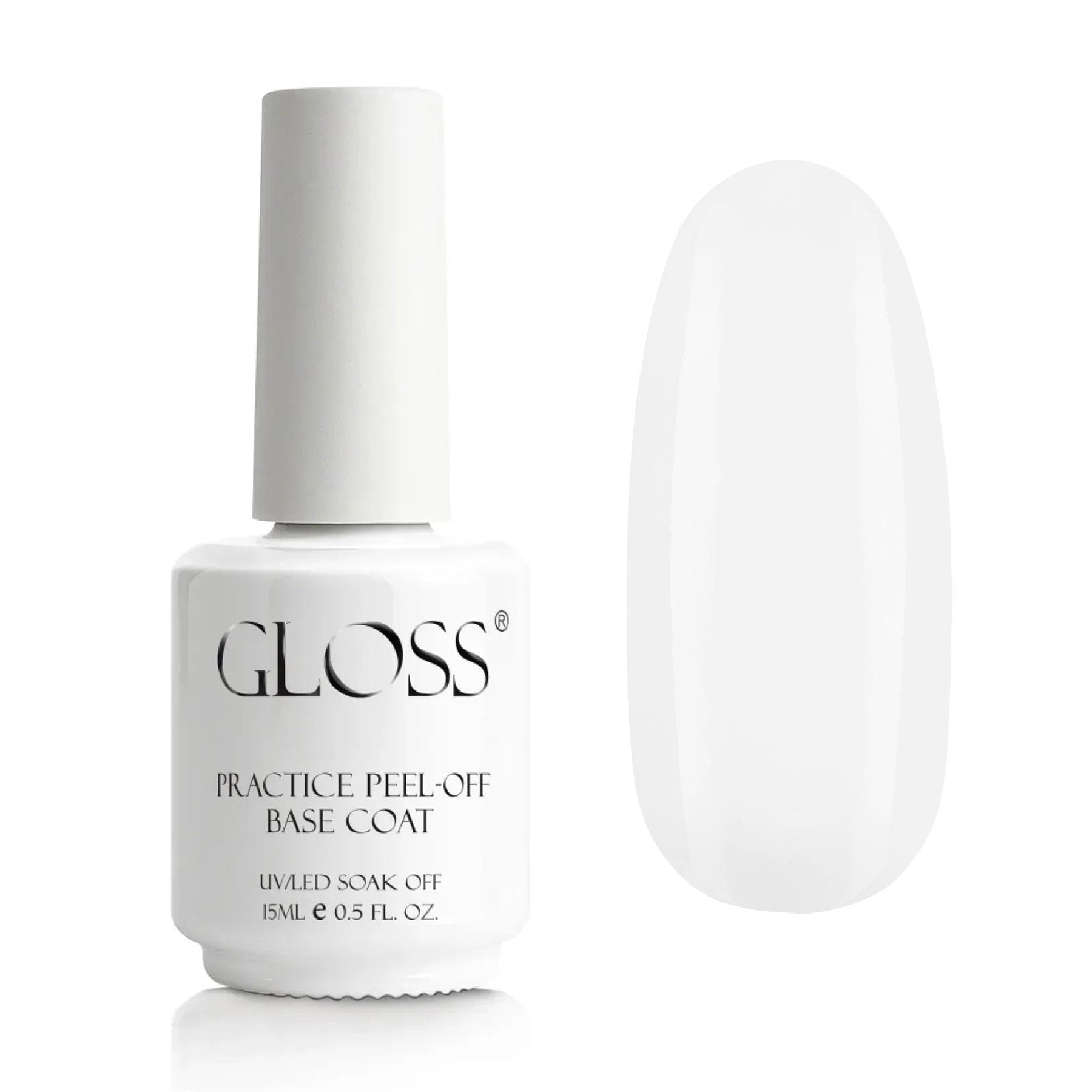 

База для практики дизайнів Gloss Practice Peel-Off Base Coat, 15 мл