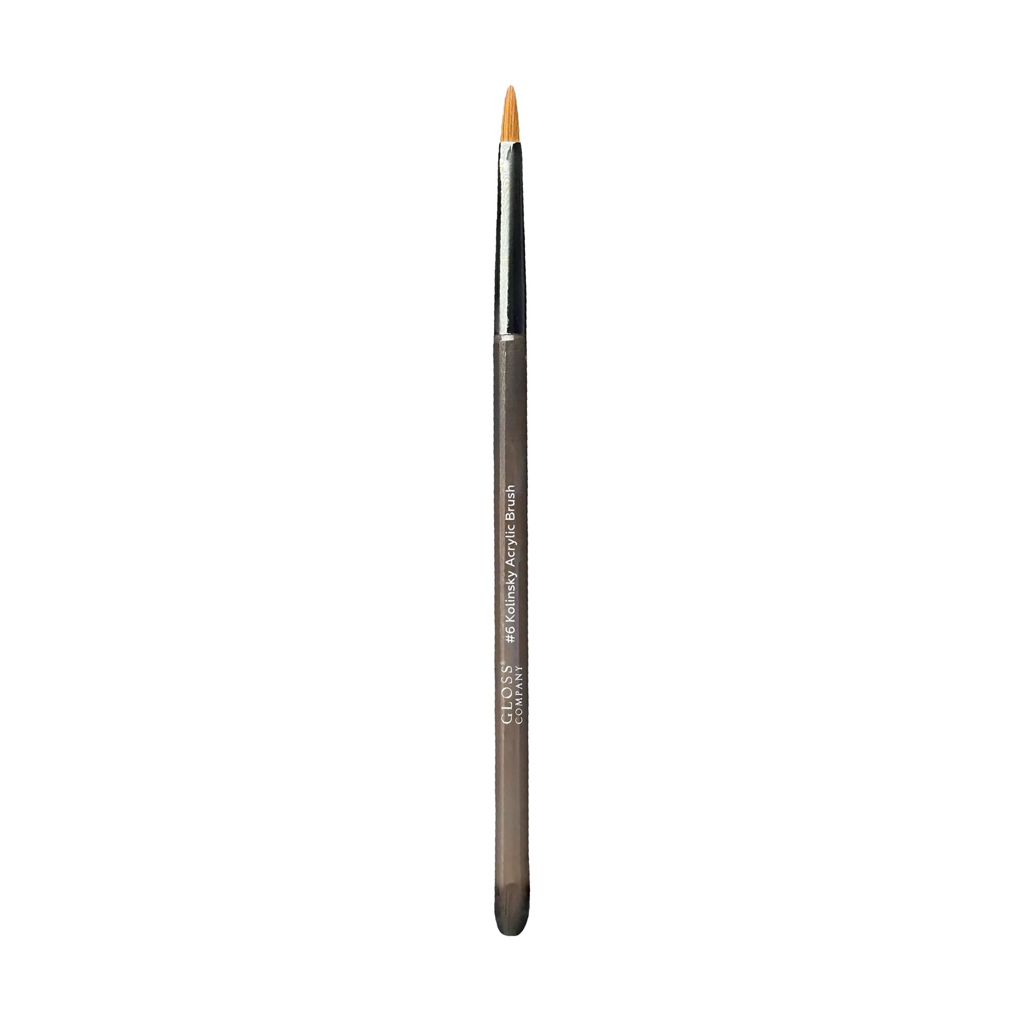 

Пензлик для акрилу та акрил-гелю Gloss Kolinsky Acrylic Brush 6, 1 шт (73884)