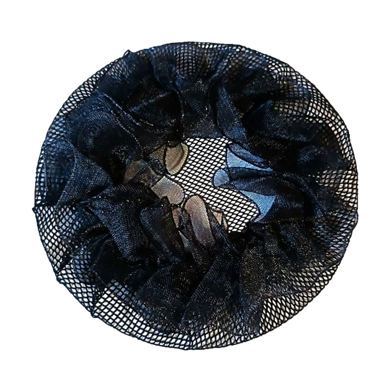 

Шапочка-сіточка для волосся Cosmo Shop на гульку, з рюшем, чорна, діаметр 10 см, 1 шт (CS518B)