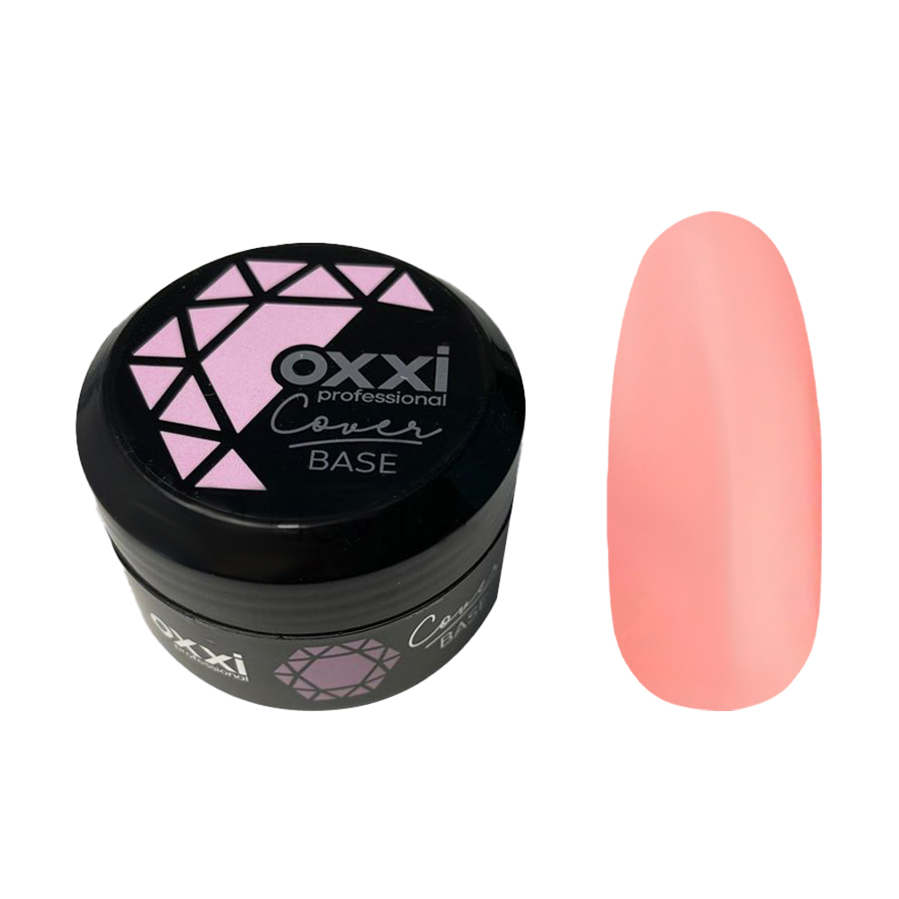 

Камуфлювальна база-коректор для гель-лаку Oxxi Professional Cover Base 02 Персикова, 30 мл