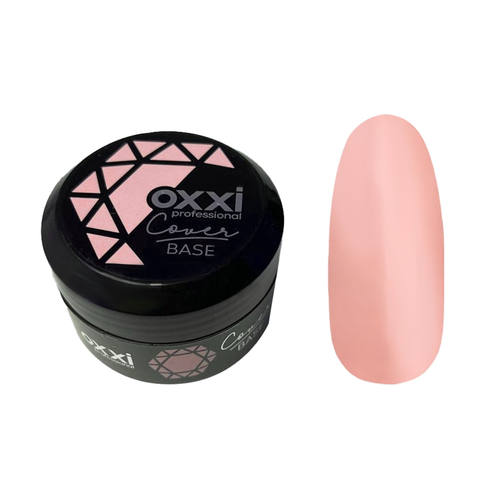 

Камуфлювальна база-коректор для гель-лаку Oxxi Professional Cover Base 06 Бежева, 30 мл