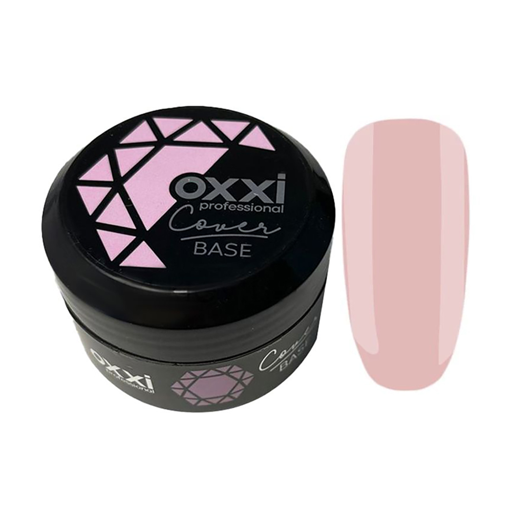 

Камуфлювальна база-коректор для гель-лаку Oxxi Professional Cover Base 24 Світла персиково-рожева, 30 мл