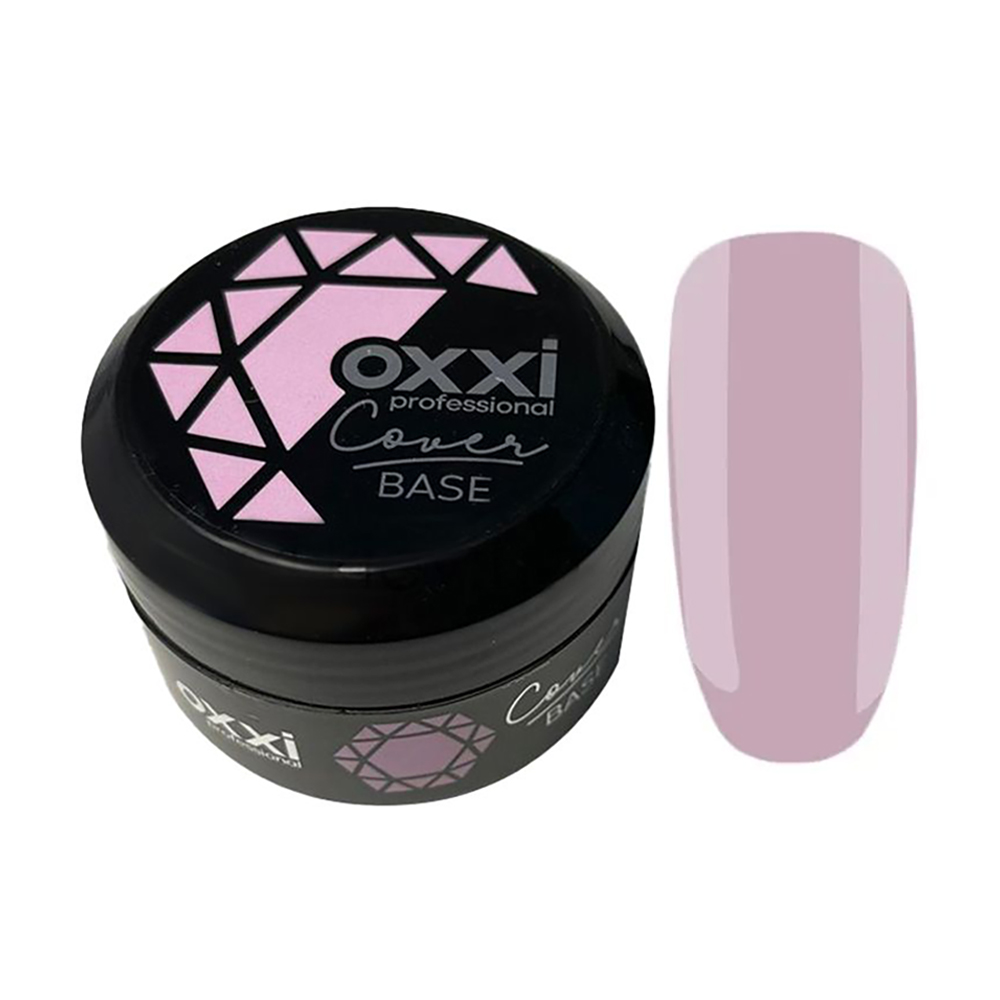 

Камуфлювальна база-коректор для гель-лаку Oxxi Professional Cover Base 30 Бузково-рожева, 30 мл