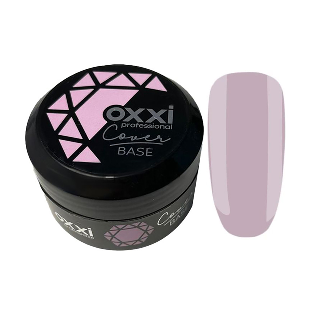 

Камуфлювальна база-коректор для гель-лаку Oxxi Professional Cover Base 31 Попелясто-лілова, 30 мл
