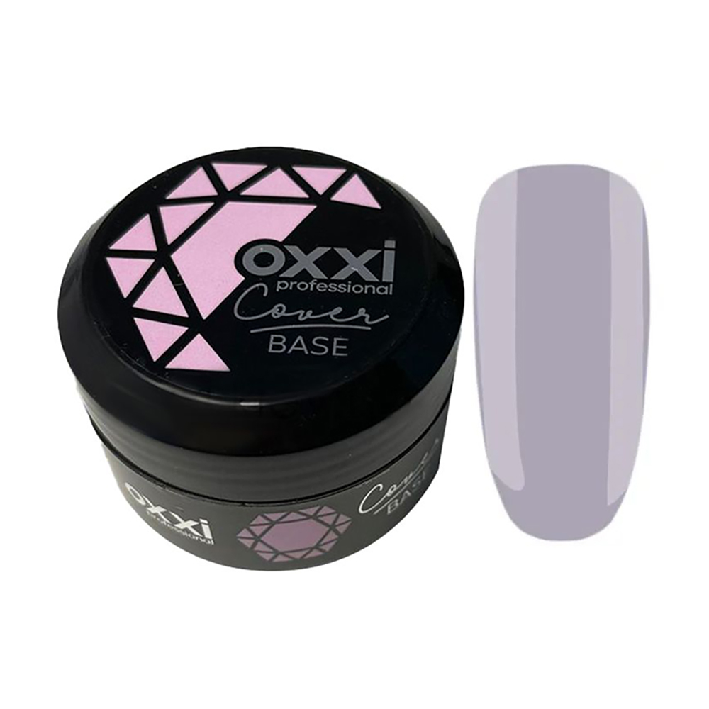 

Камуфлювальна база-коректор для гель-лаку Oxxi Professional Cover Base 38 Ніжно-блакитна, 30 мл