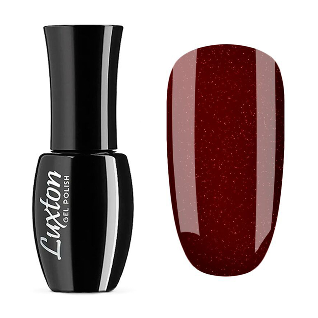 

Гель-лак для нігтів Luxton Gel Polish 004 Червоний з білими блискітками, 10 мл