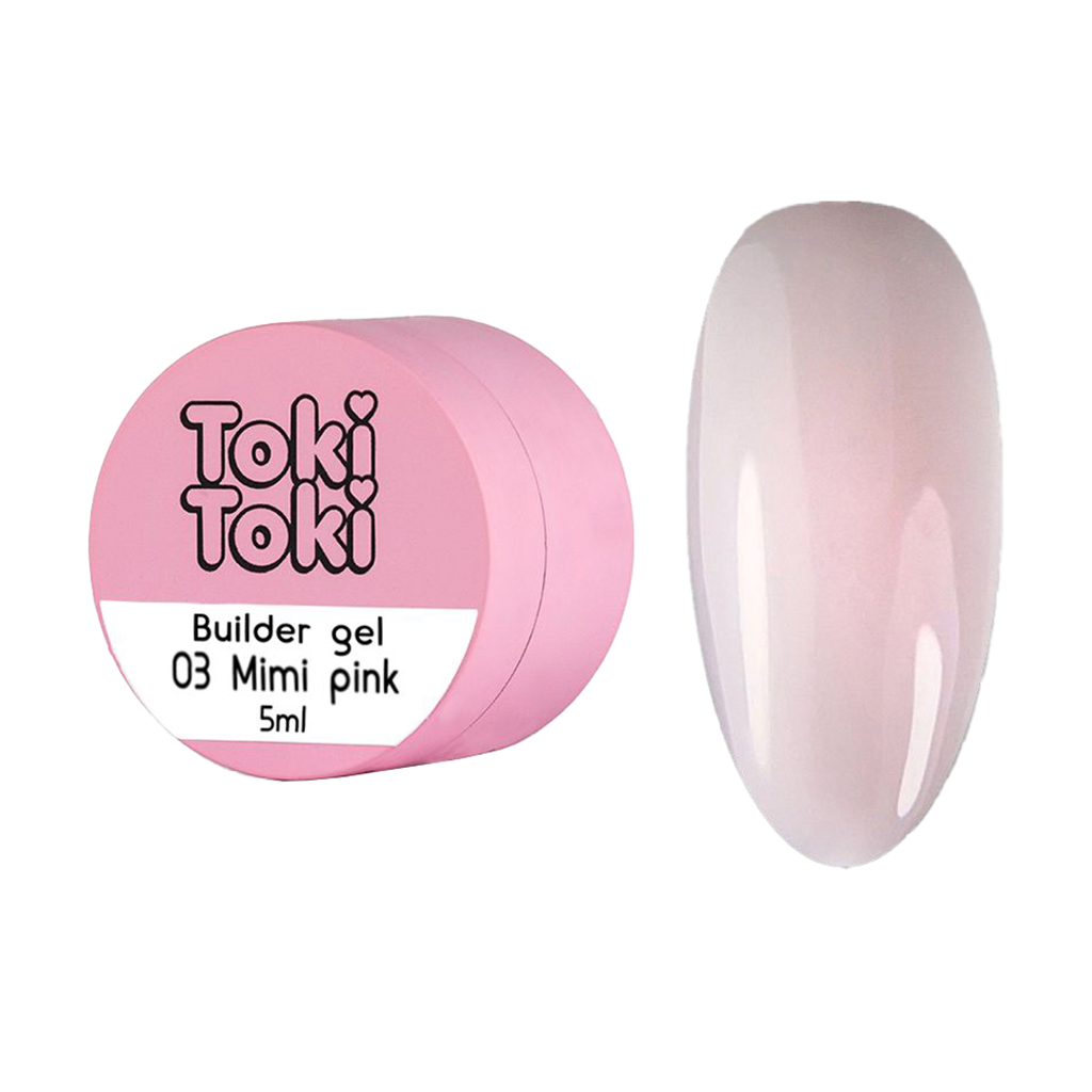 

Гель для нарощування нігтів Toki Toki Builder Gel 03 Mimi Pink, 5 мл