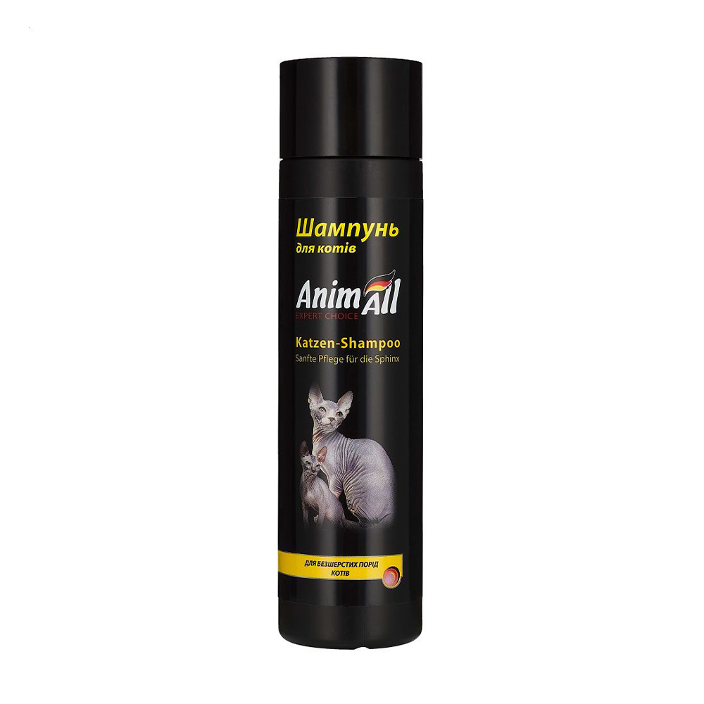 

Шампунь для котів безшерстих порід AnimAll, 250 мл
