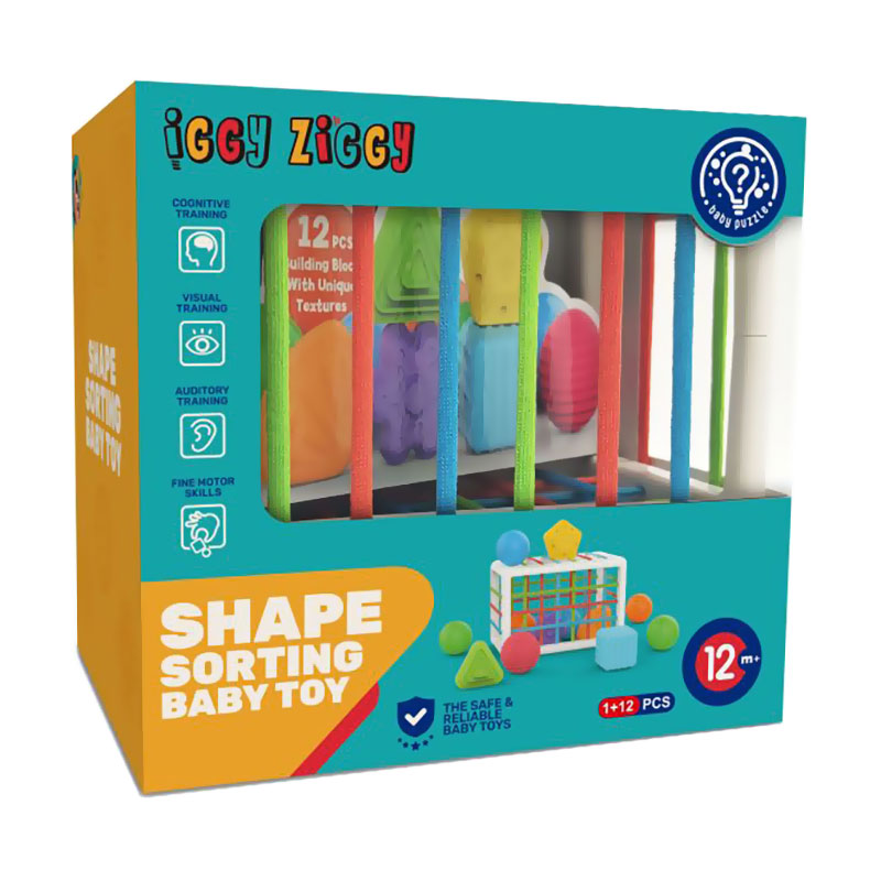 

Іграшка-сортер Iggy Ziggy Куб з фігурками, від 1 року (HE0289)