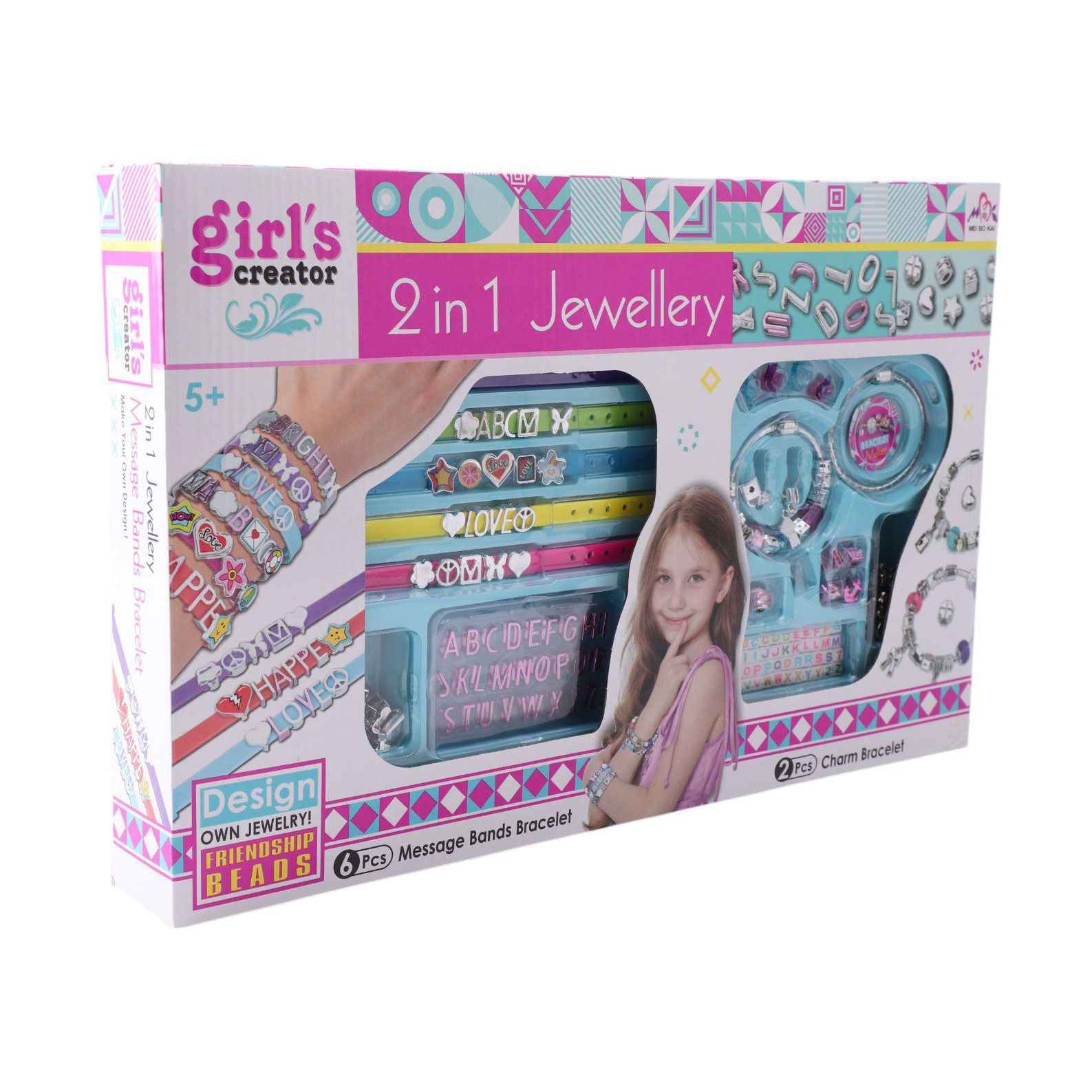 

Дитячий ігровий набір 2в1 Girl's Creator для створення прикрас, від 5 років (6864653)