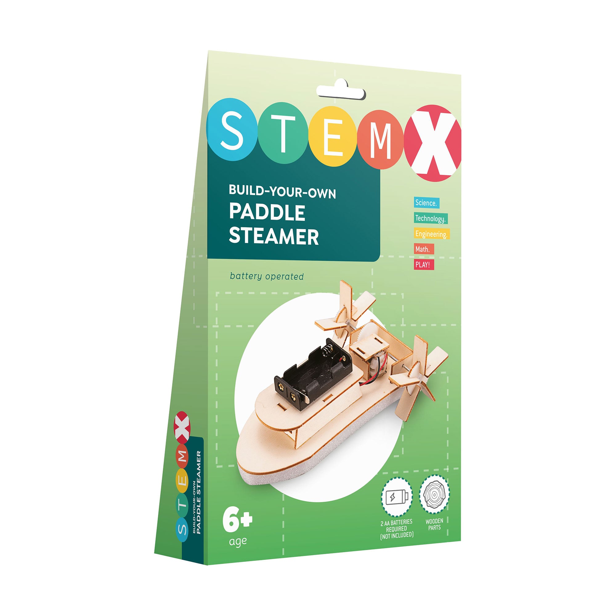 

Дерев'яний конструктор Stem Колісний пароплав, від 6 років (7078458)