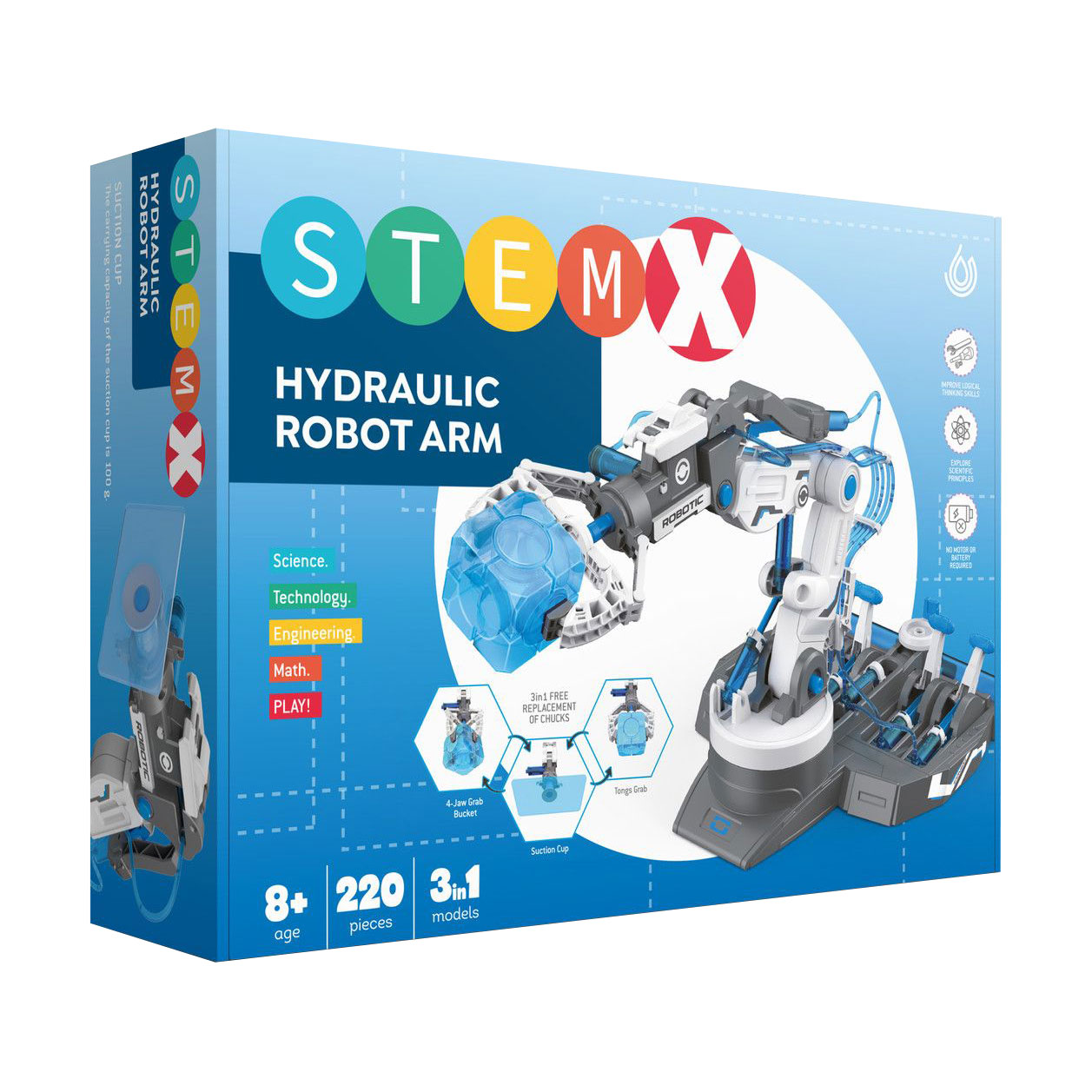 

Конструктор 3 в 1 Stem Гідравлічна рука робота, 220 деталей, від 8 років (YYB0101)