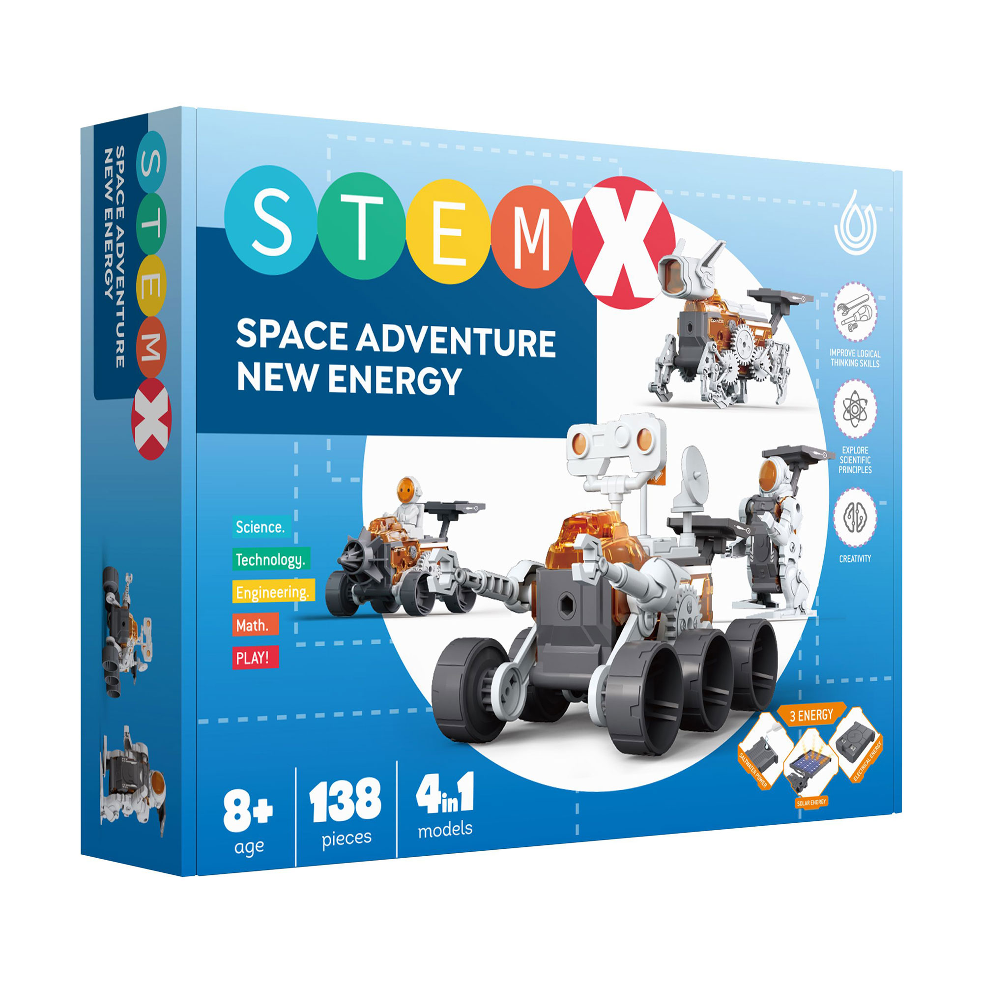 

Конструктор 4 в 1 Stem Космічна пригода, 138 деталей, від 8 років (TK0205)