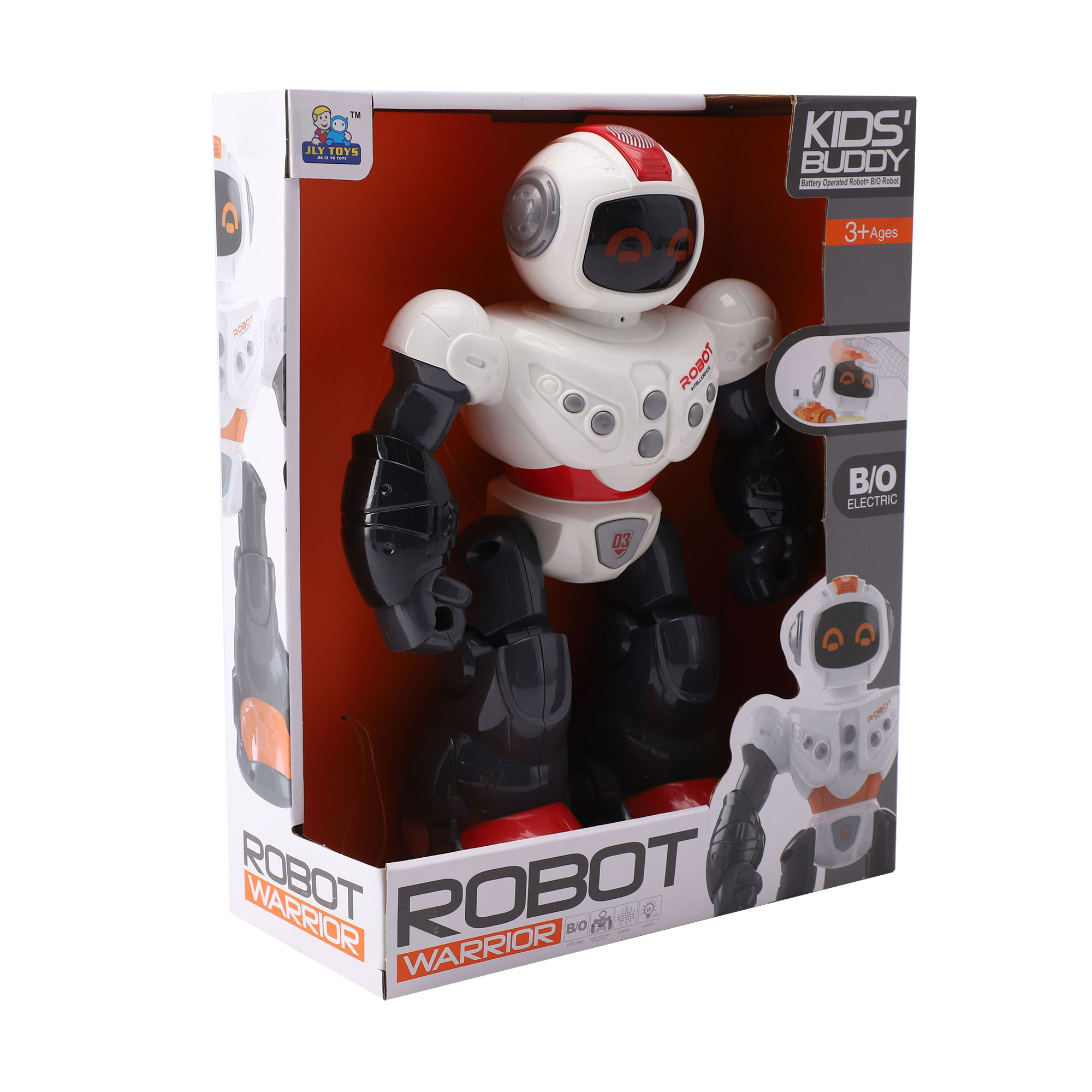 

Інтерактивна іграшка робот Robot зі зброєю і щитом, зі звуковими, світловими ефектами та записом голосу, від 3 років (7102037)