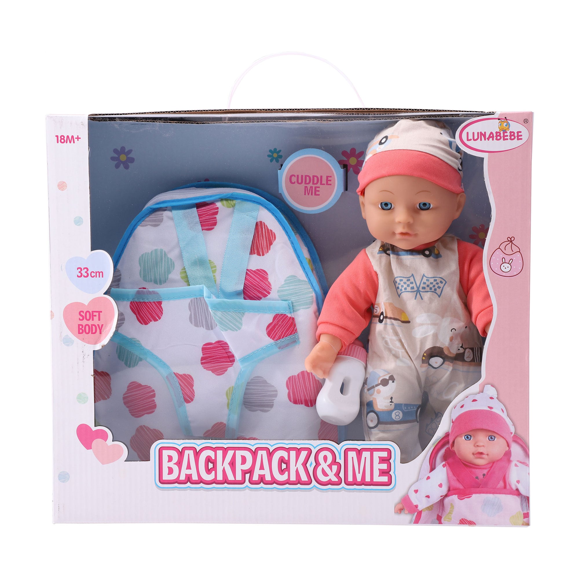 

Лялька-пупс м'яконабивна Lunabebe з аксесуарами, 33 см, від 1.5 року (6758847)