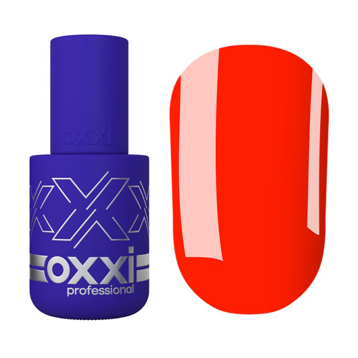 

Гель-лак для нігтів Oxxi Professional 112 Яскравий червоно-помаранчевий, неоновий, 10 мл