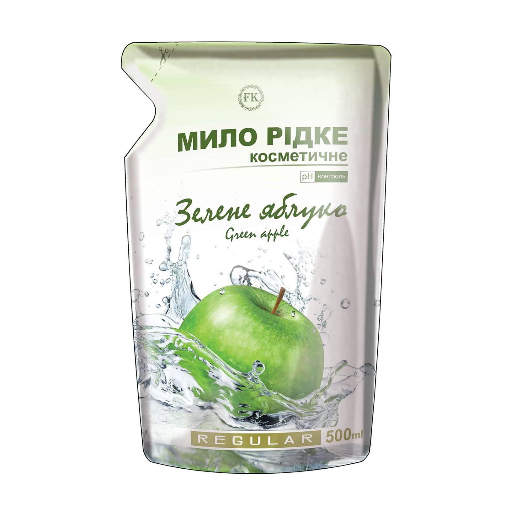 

Мило рідке Regular Зелене яблуко, 500 мл (дой-пак)