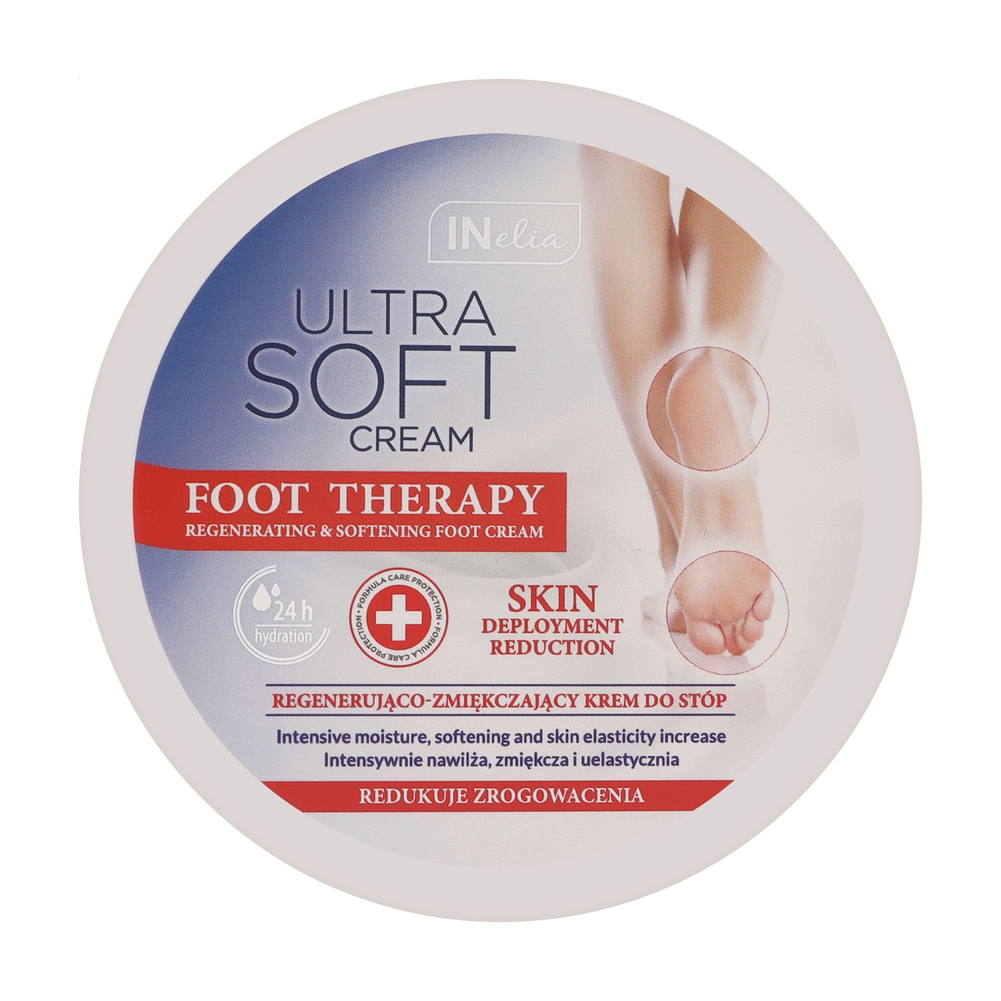 

Крем для ніг Revers Cosmetics Inelia Ultra Soft Cream Foot Treatment Regenerating & Softening Foot Cream, 200 мл
