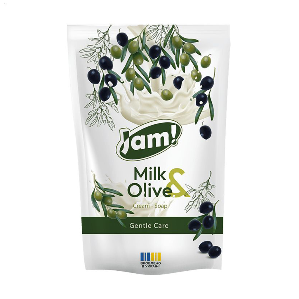 

Крем-мило JAM! Milk & Olive Cream-Soap Gentle Care з гліцерином, 300 г