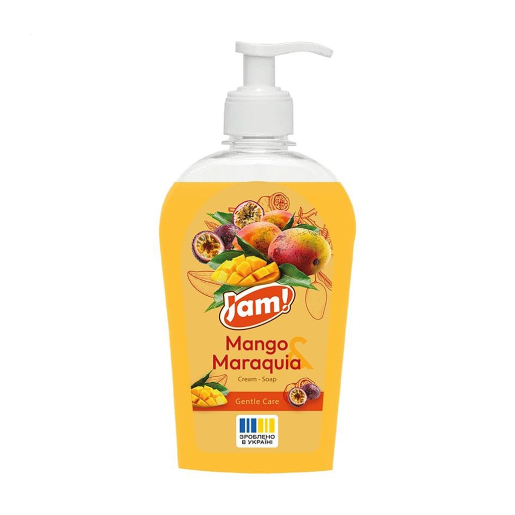 

Крем-мило JAM! Mango & Maraquia Cream-Soap Gentle Care з гліцерином, 325 г