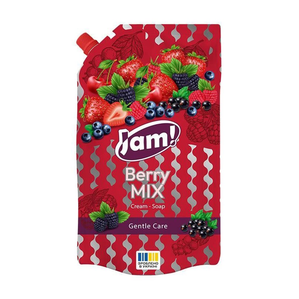 

Крем-мило JAM! Berry MIX Cream-Soap Gentle Care з гліцерином, 900 г
