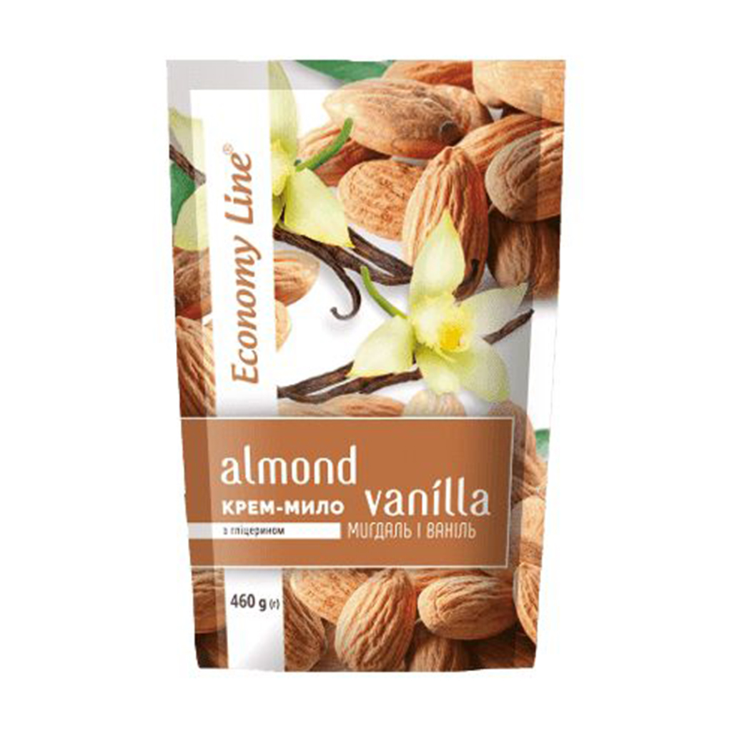 

Крем-мило Economy Line Мигдаль і ваніль, з гліцерином, 460 г