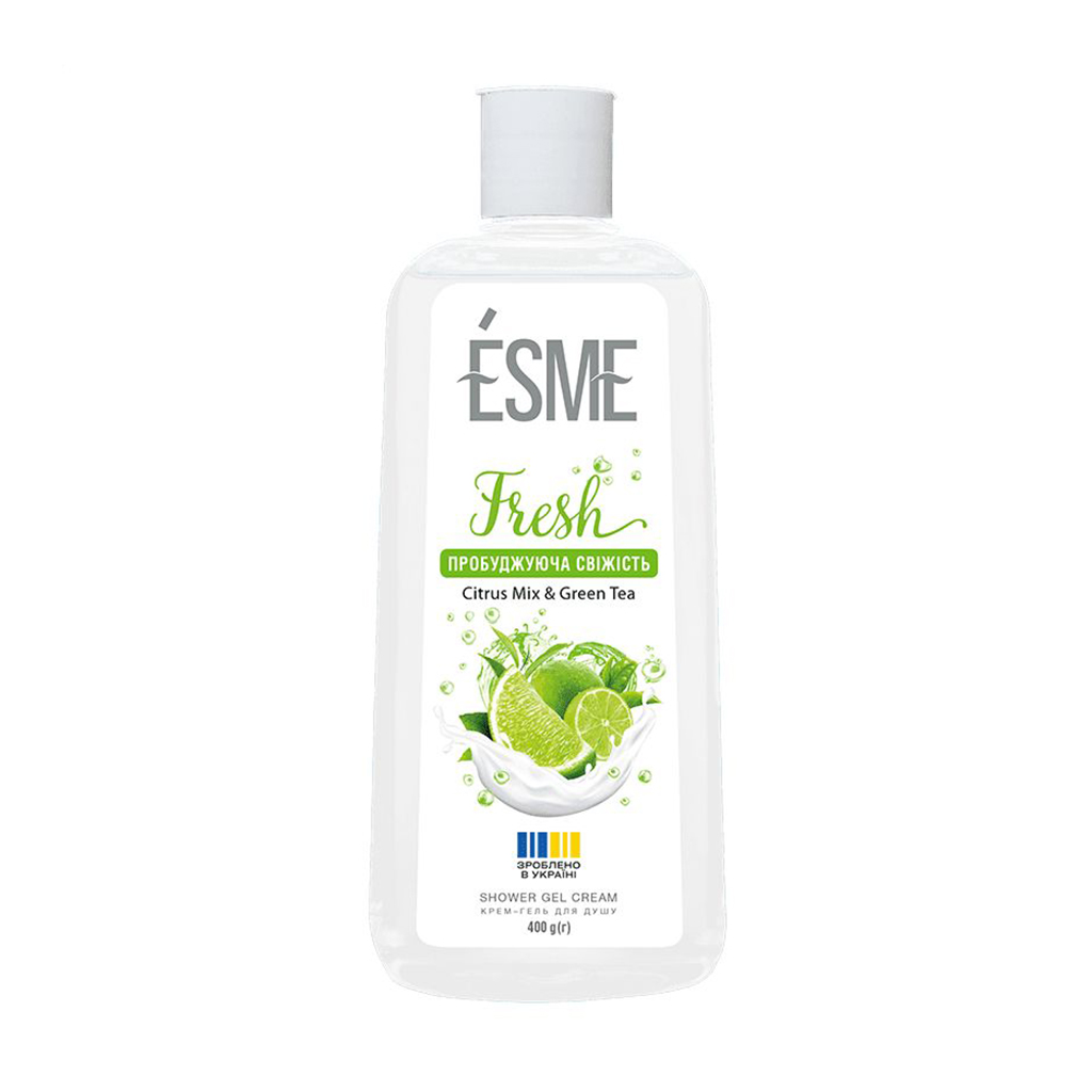 

Уцінка! Крем-гель для душу ESME Fresh Shower Gel Cream Пробуджувальна свіжість, 400 г