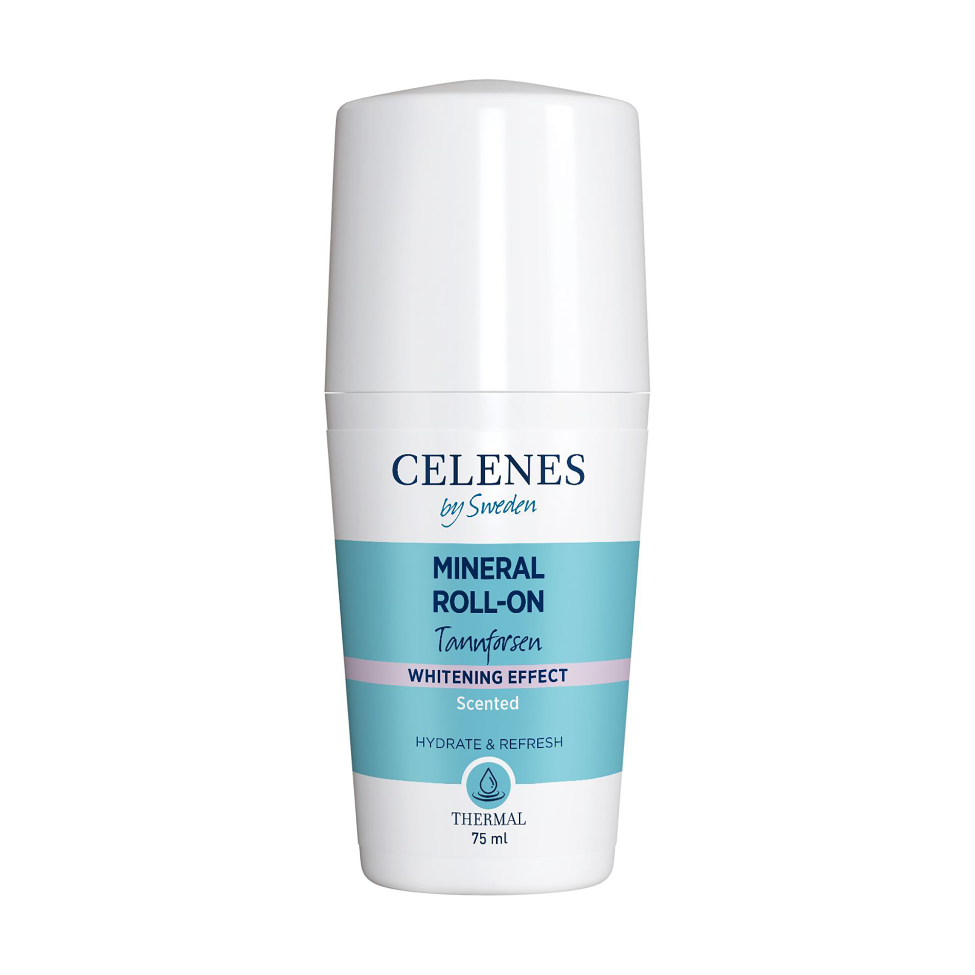 

Термальний роликовий дезодорант Celenes Thermal Mineral Roll-On Hydrate & Refresh Tannforsen з освітлювальним ефектом, унісекс, 75 мл
