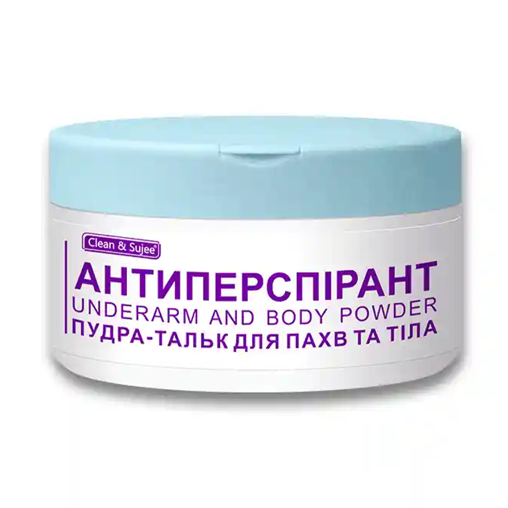 

Пудра-тальк антиперспірант для пахв та тіла Clean & Sujee Underarm And Body Powder, 120 г