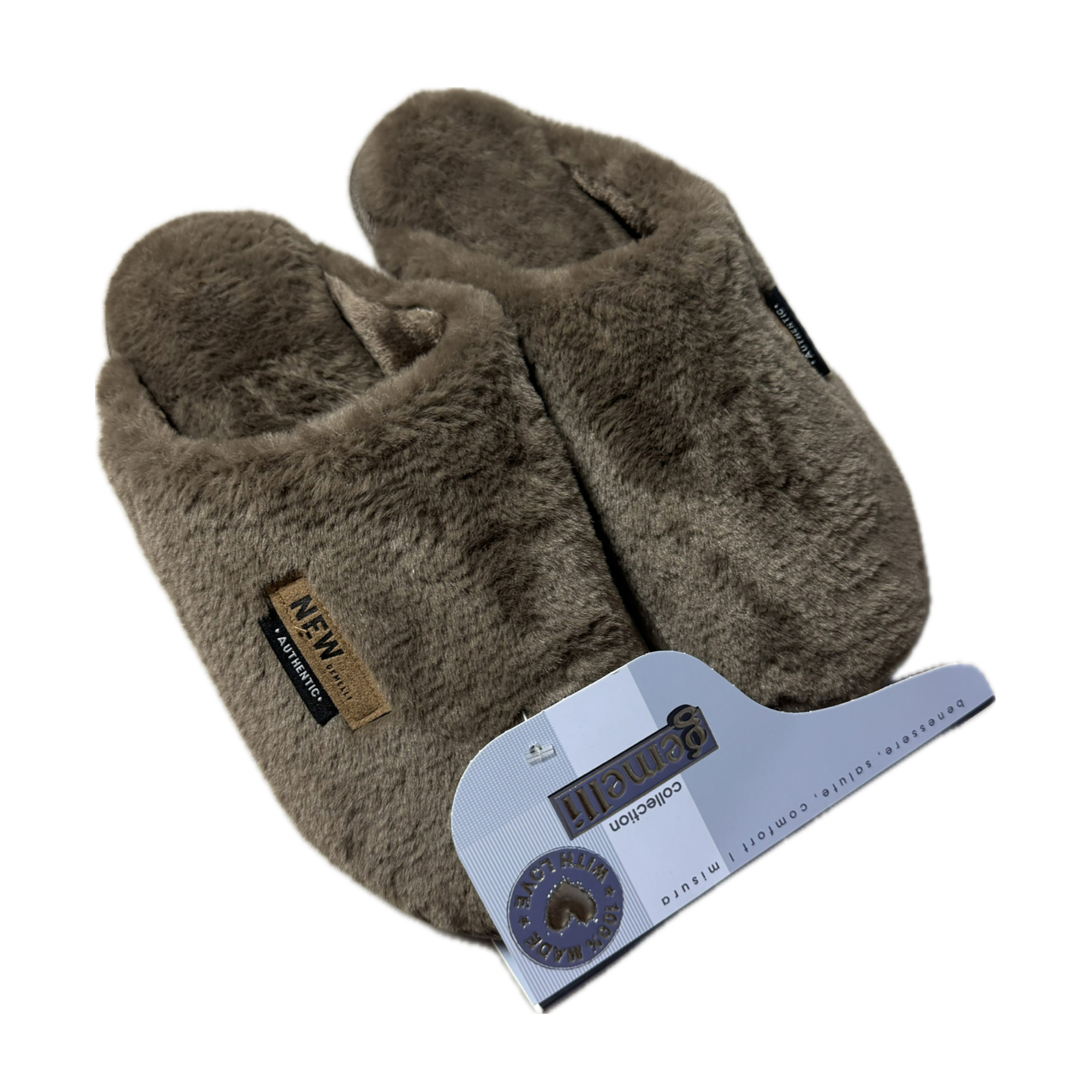 

Чоловічі кімнатні капці Gemelli Одін, закриті, коричневі, розмір 45