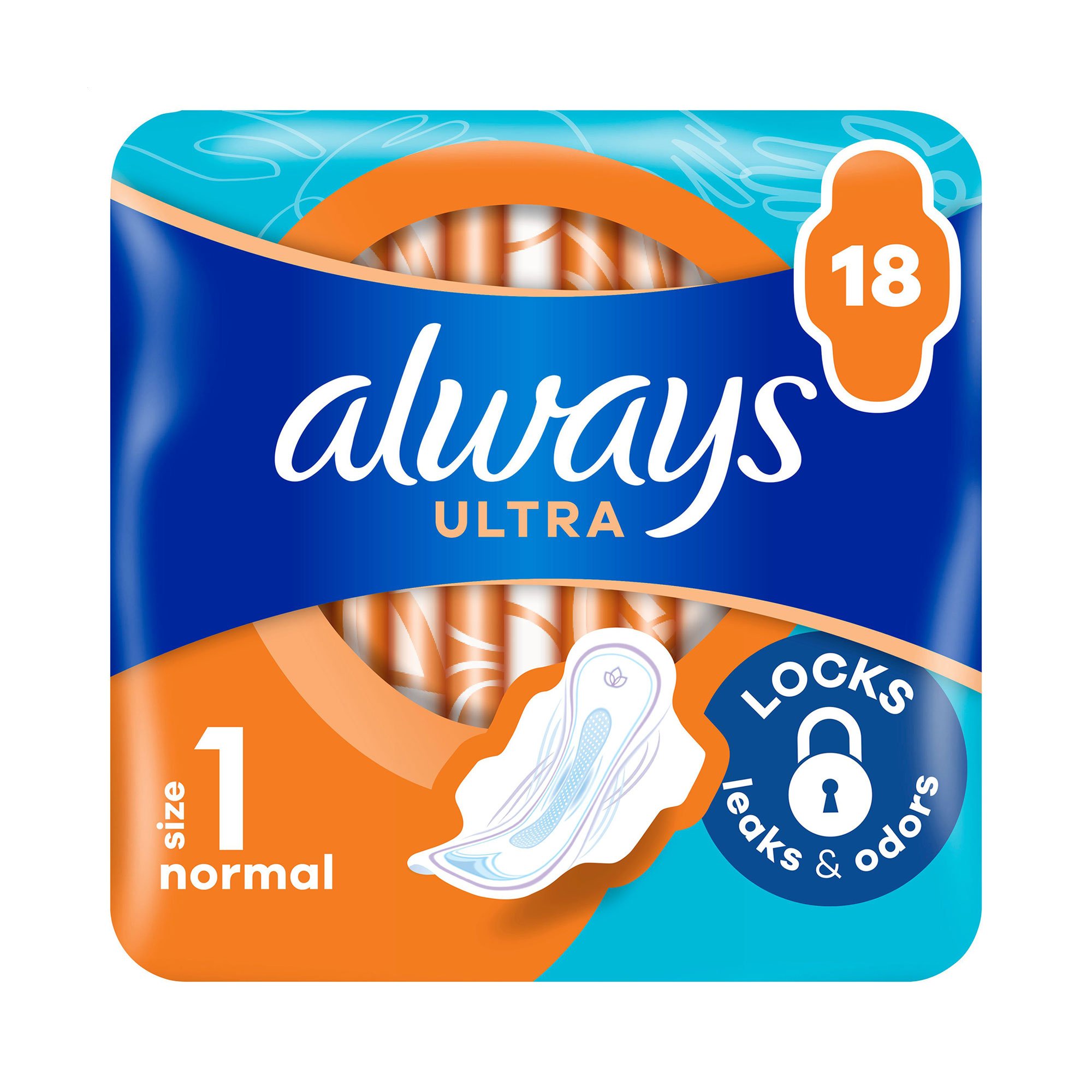 

Гігієнічні прокладки Always Ultra Normal, розмір 1, 18 шт