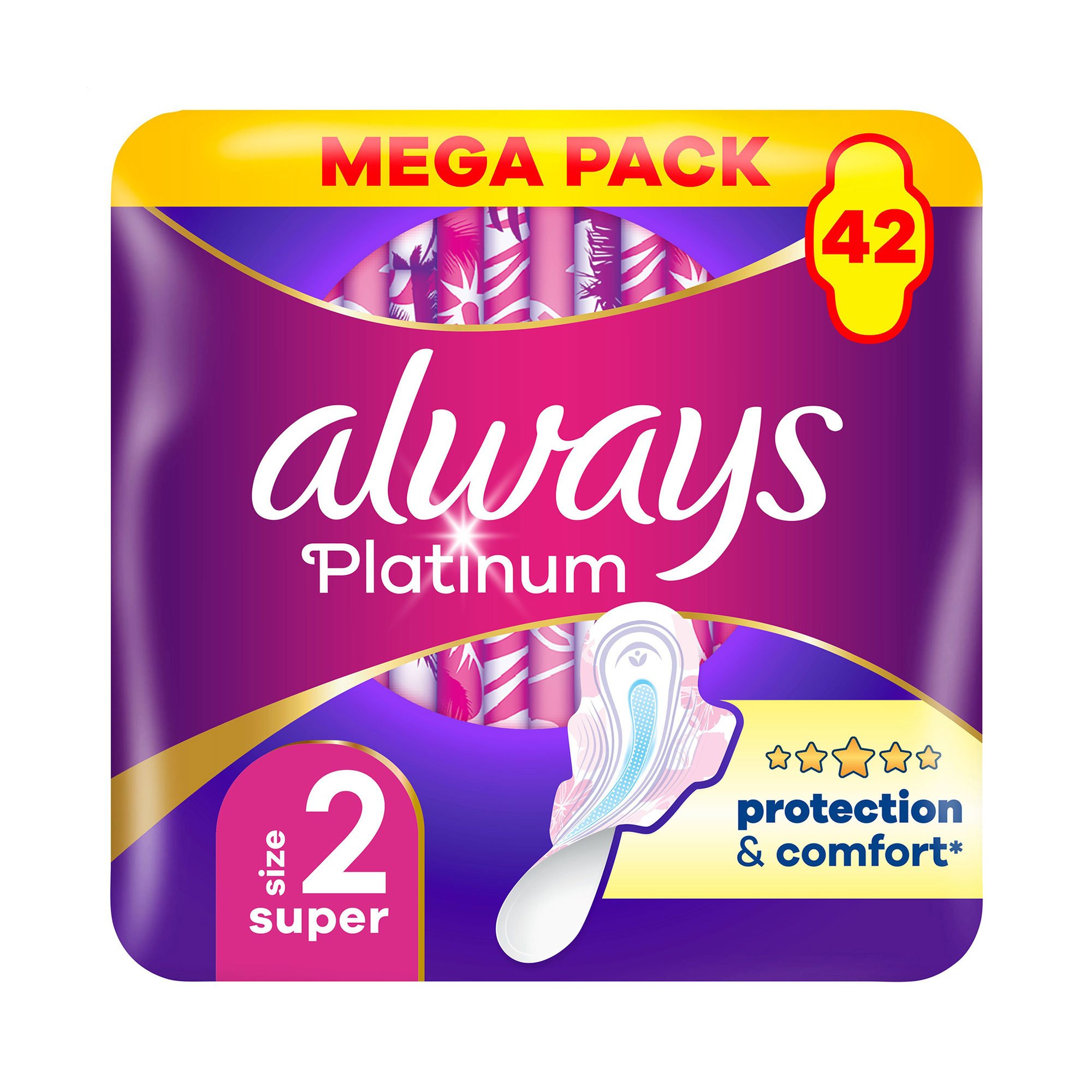 

Гігієнічні прокладки Always Platinum Super, розмір 2, 42 шт