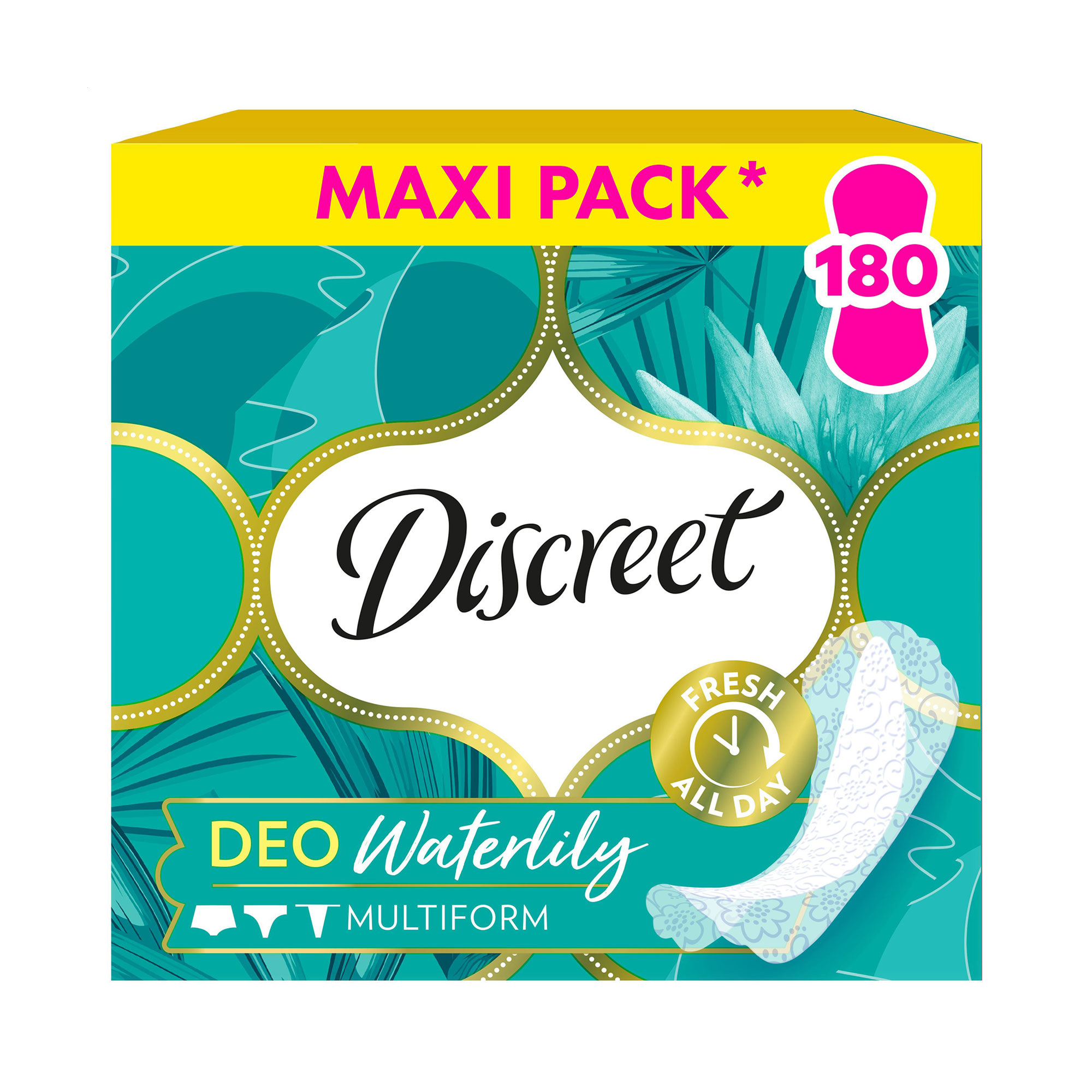 

Щоденні прокладки Discreet Deo Waterlilly, 180 шт