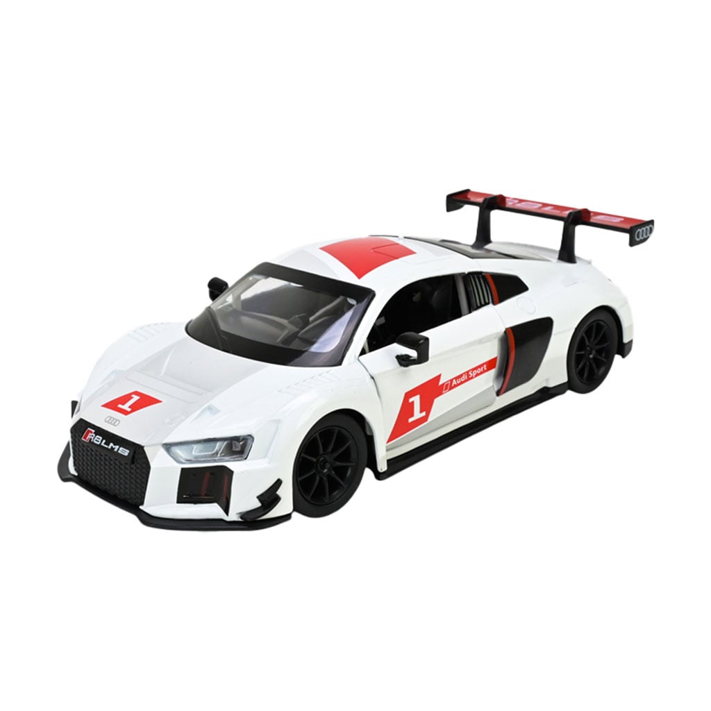 

Автомодель Автопром Audi R8 LMS, 1:24, у коробці, зі світлом та звуком, біла, 19*8*5 см, від 3 років (68262A(W))