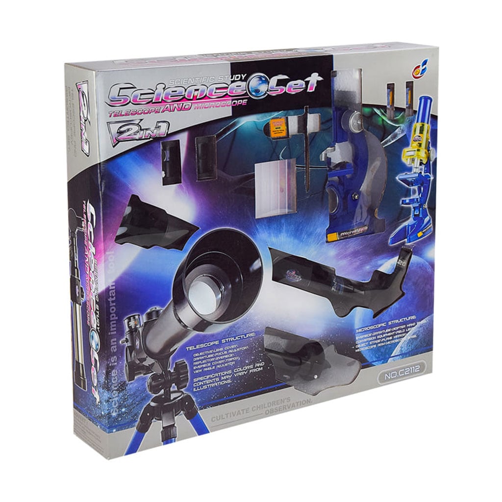 

Дитяча іграшка Shantou Jinxing Телескоп-мікроскоп, у коробці, від 5 років (C2112)