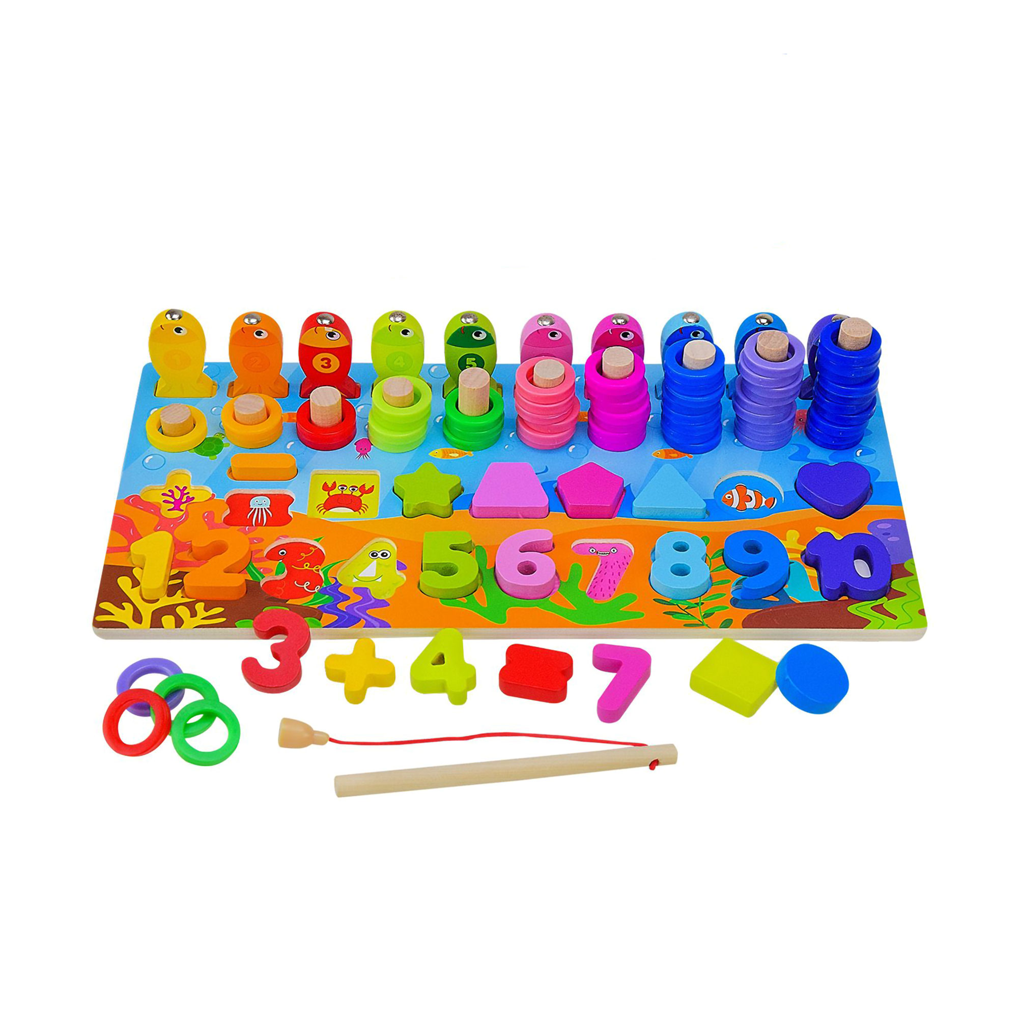 

Дитяча розвиваюча іграшка Shantou Jinxing Six In One Logarithmic Board, від 3 років (WD13009)