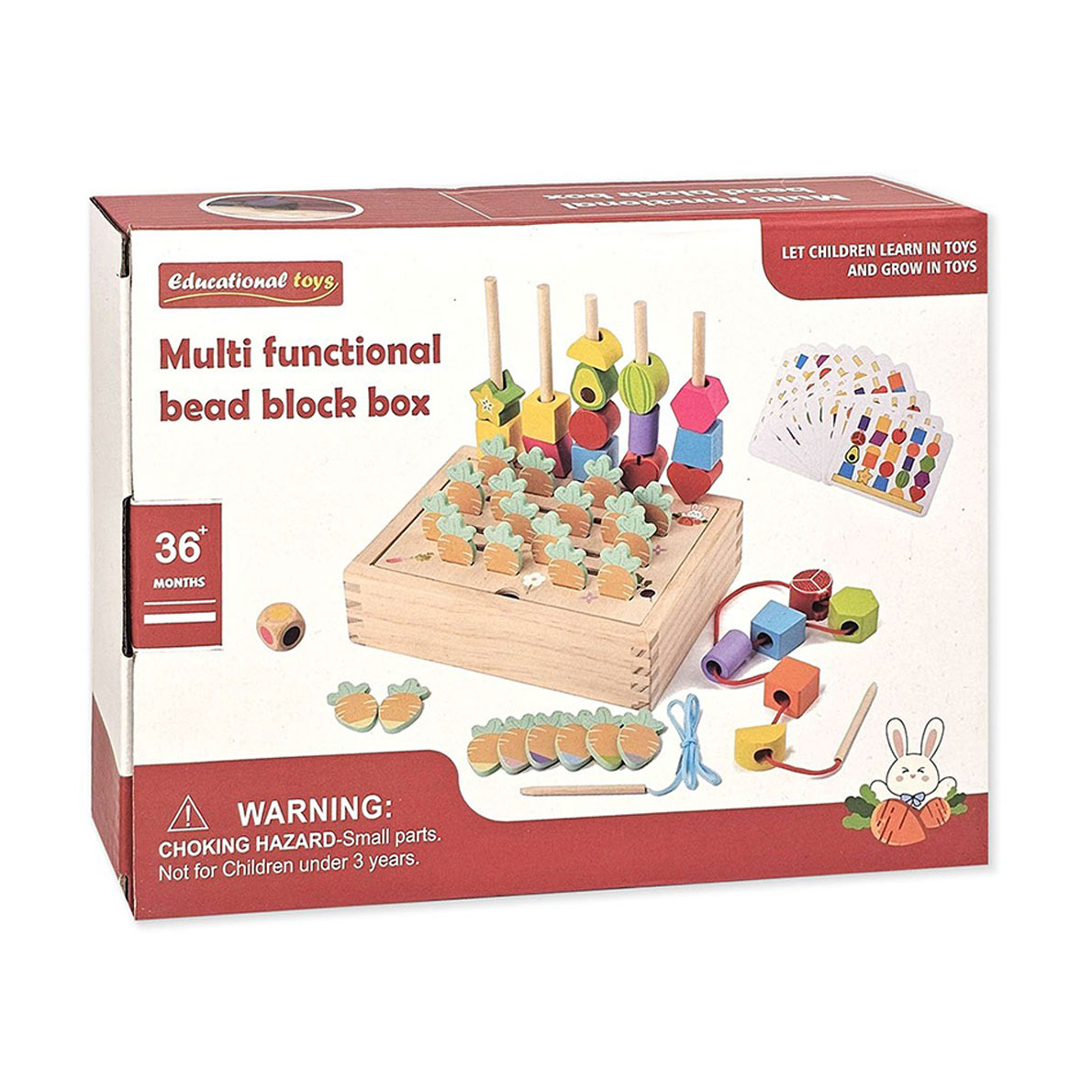 

Дитяча розвиваюча іграшка Shantou Jinxing Multi Functional Bead Block Box, від 3 років (C9408)