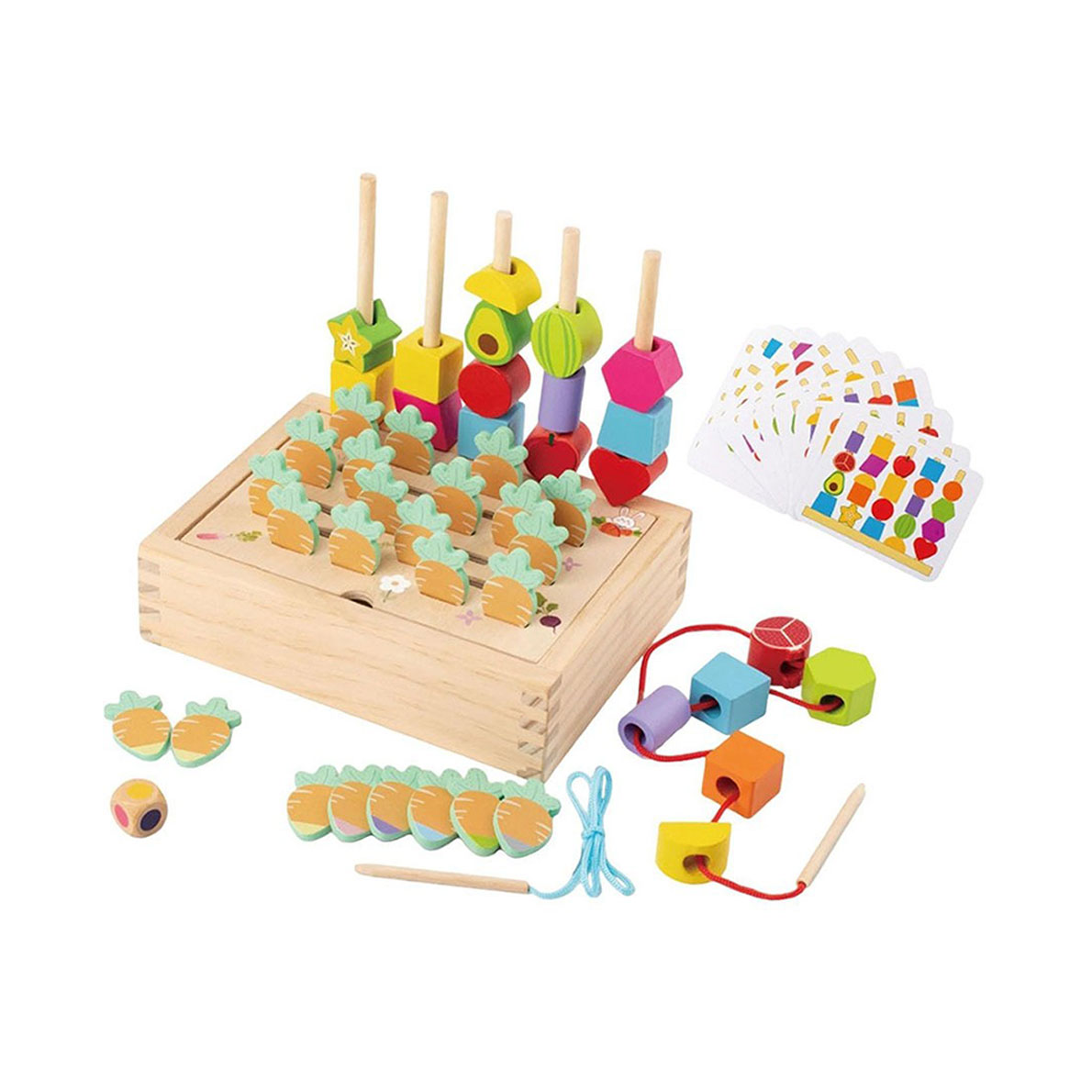 

Дитяча розвивальна іграшка Shantou Jinxing Multi Functional Bead Block Box, від 3 років (C9408)