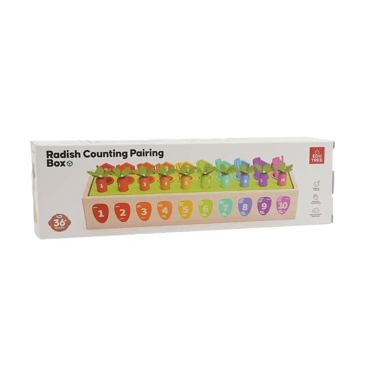 

Дитяча розвиваюча іграшка Shantou Jinxing Radish Counting Pairing Box, від 3 років (C9413)