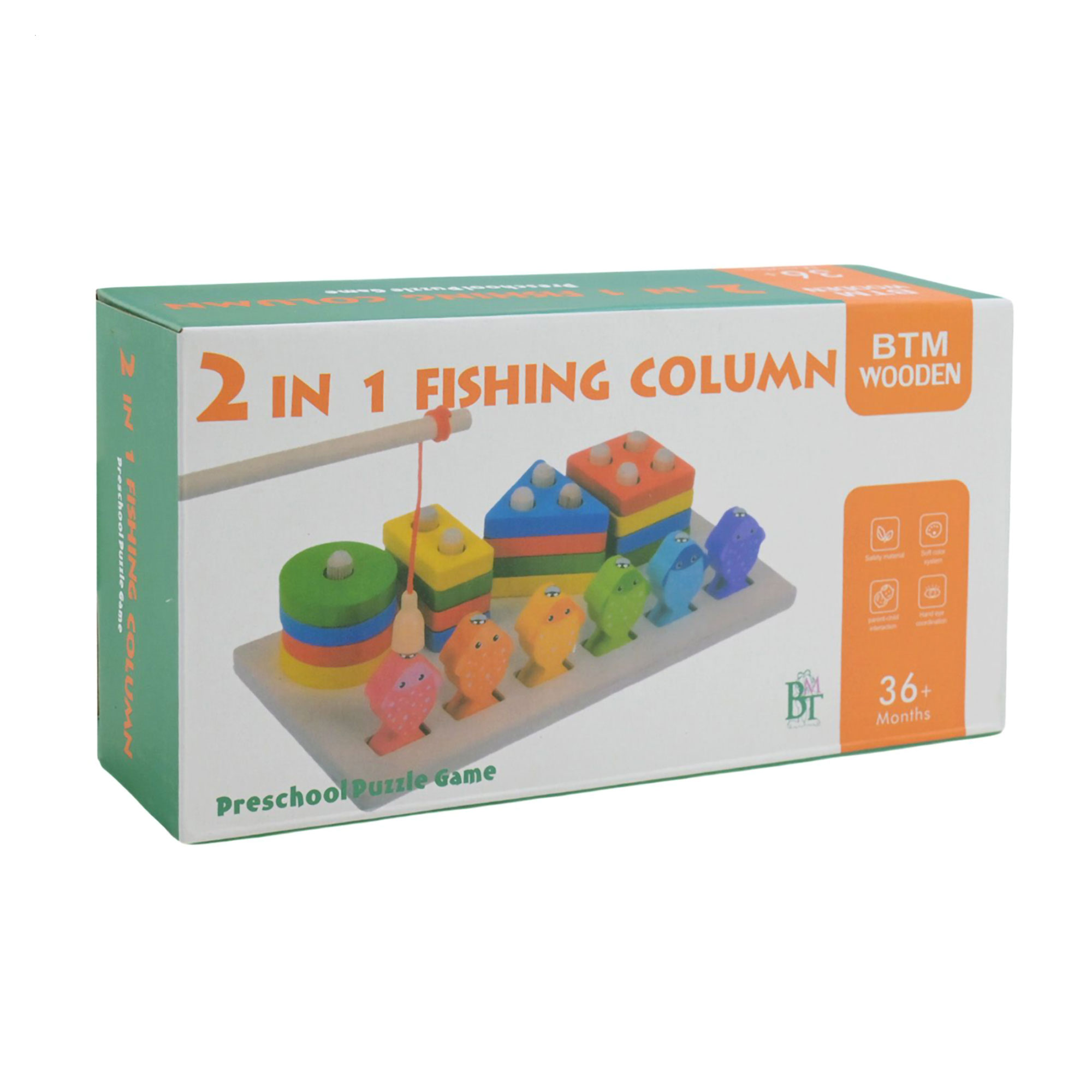 

Дитяча розвиваюча пірамідка-сортер Shantou Jinxing 2 In 1 Fishing Column, від 3 років (C9415)