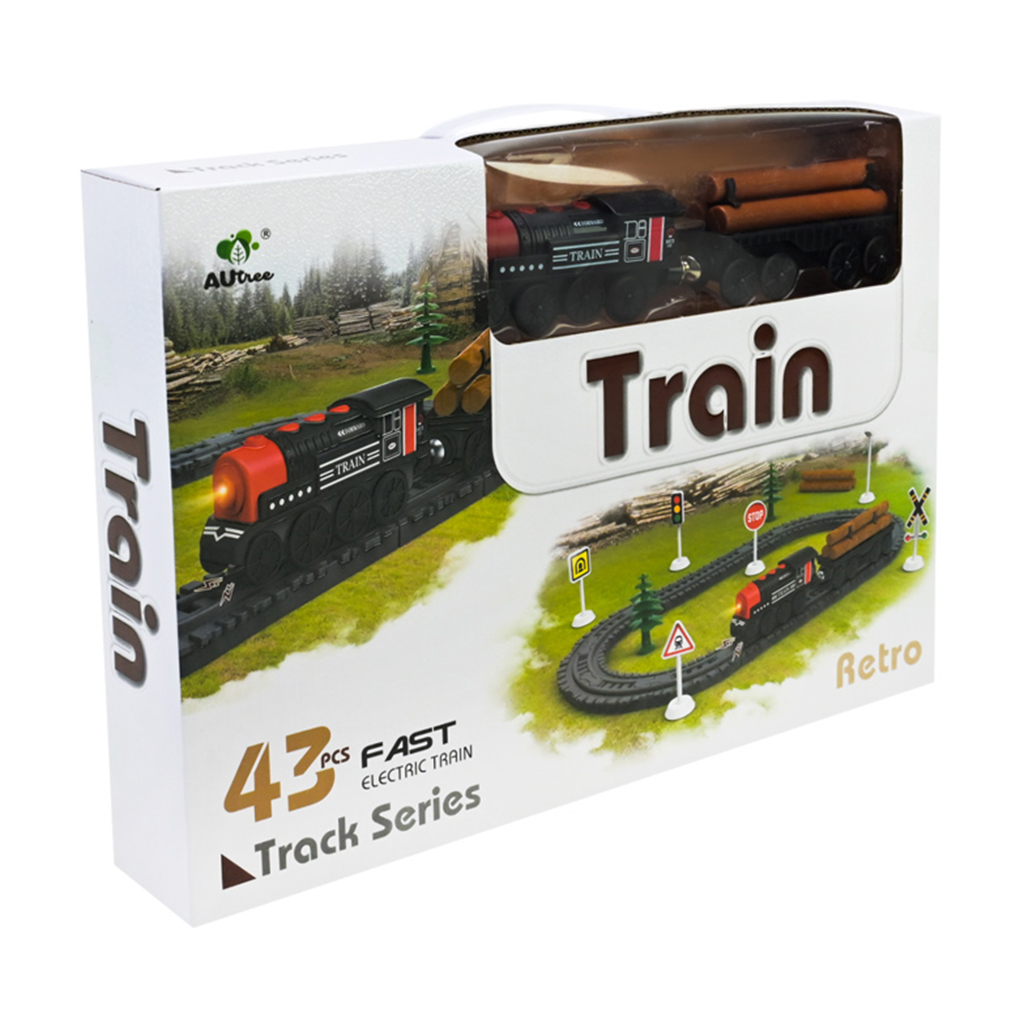 

Дитяча іграшка Shantou Jinxing Залізна дорога, 43 елементи, від 3 років, 38.5*26.5*6 см (AU6888)