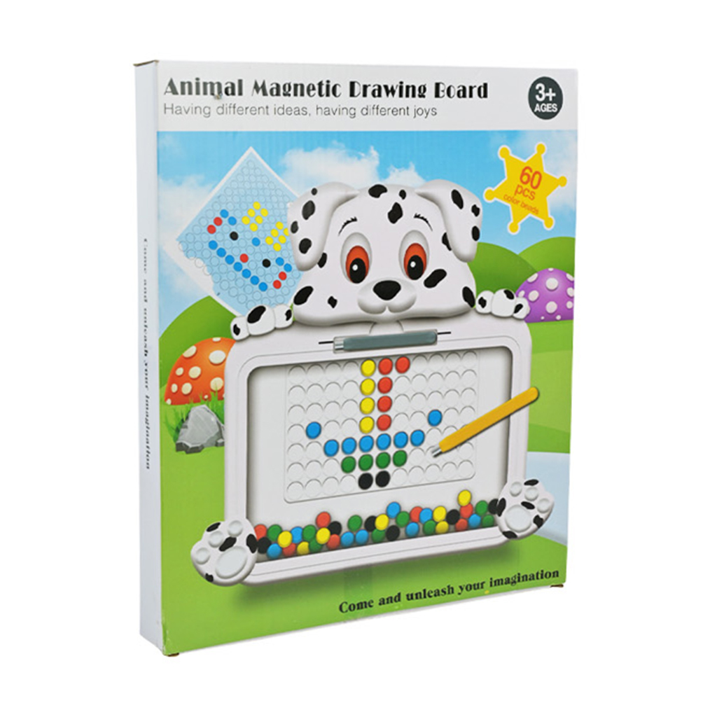 

Іграшка мозаїка-магнітна Shantou Jinxing Animal Magnetic Drawing Board Долматинець, від 3 років, 29*27*3 см (W6506)