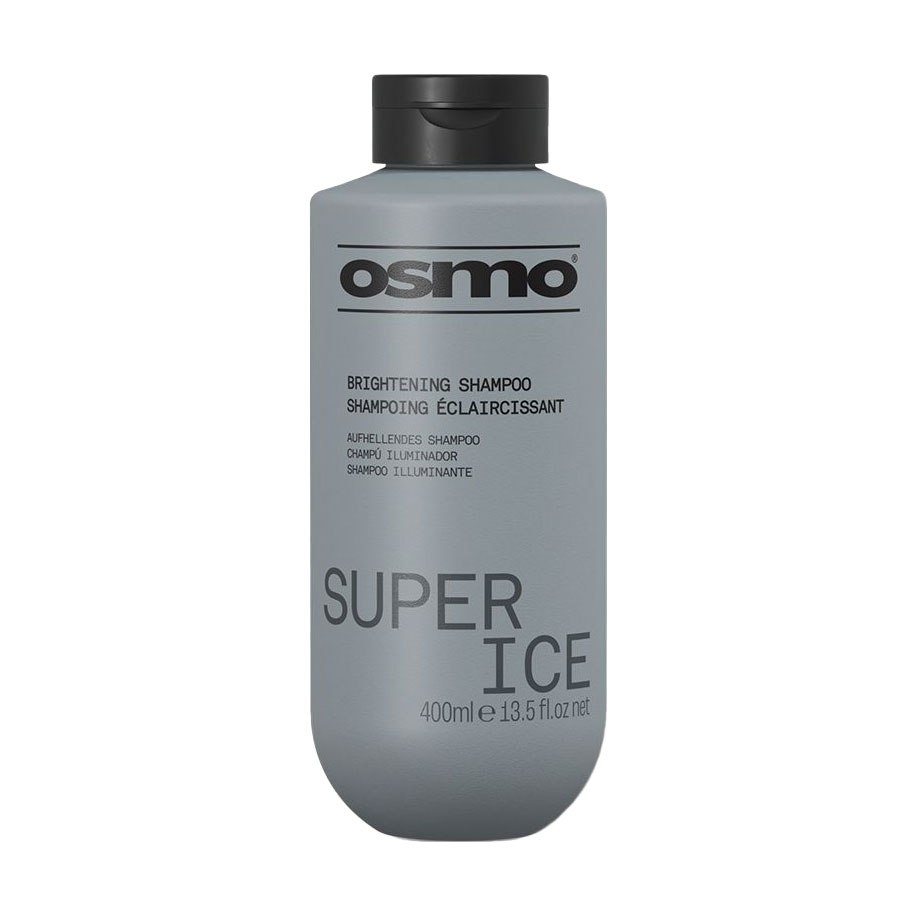 

Інтенсивний шампунь Osmo Super Ice Brightening Shampoo проти жовтих та мідних відтінків волосся, 400 мл