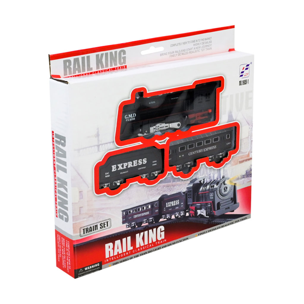 

Дитячий іграшковий набір Shantou Jinxing Залізна дорога, у коробці,від 3 років, 25.5*23.5*4 см, 13 елементів (19051-1)