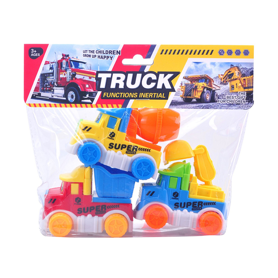 

Іграшковий набір машинок Shantou Jinxing Будтехніка, у пакеті, від 3 років, 22*20 см, 3 шт (1308U2)