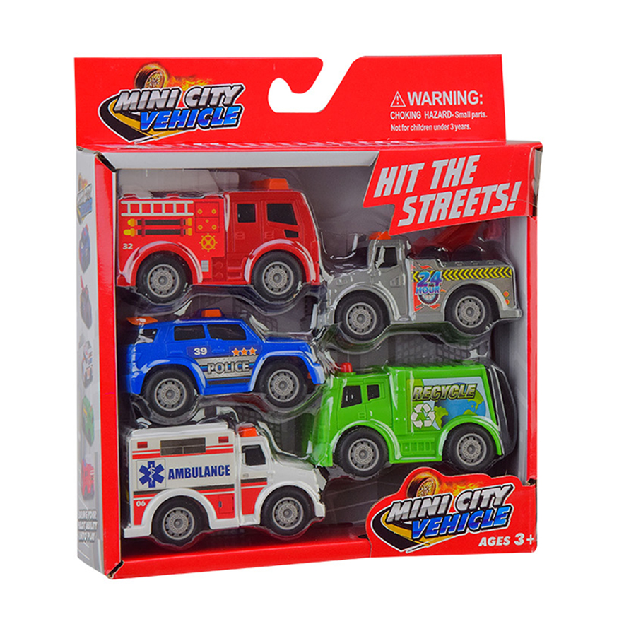 

Іграшковий набір машинок Shantou Jinxing у коробці, від 3 років, 19.7*21.5*5.3 см, 5 шт (MY102)